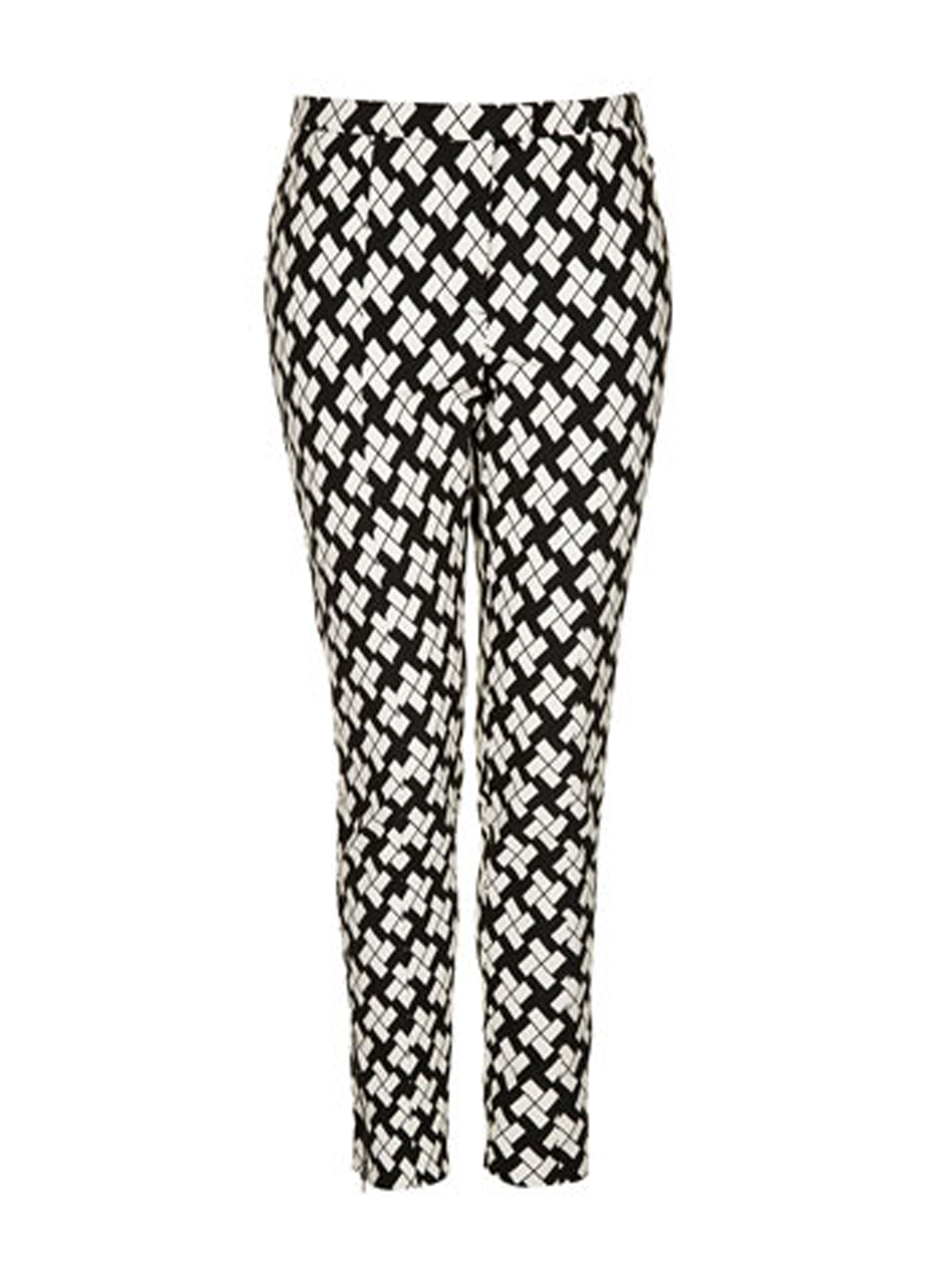 Topshop Block Print Skinny Trousers Topshop Block Print Skinny Trousers
