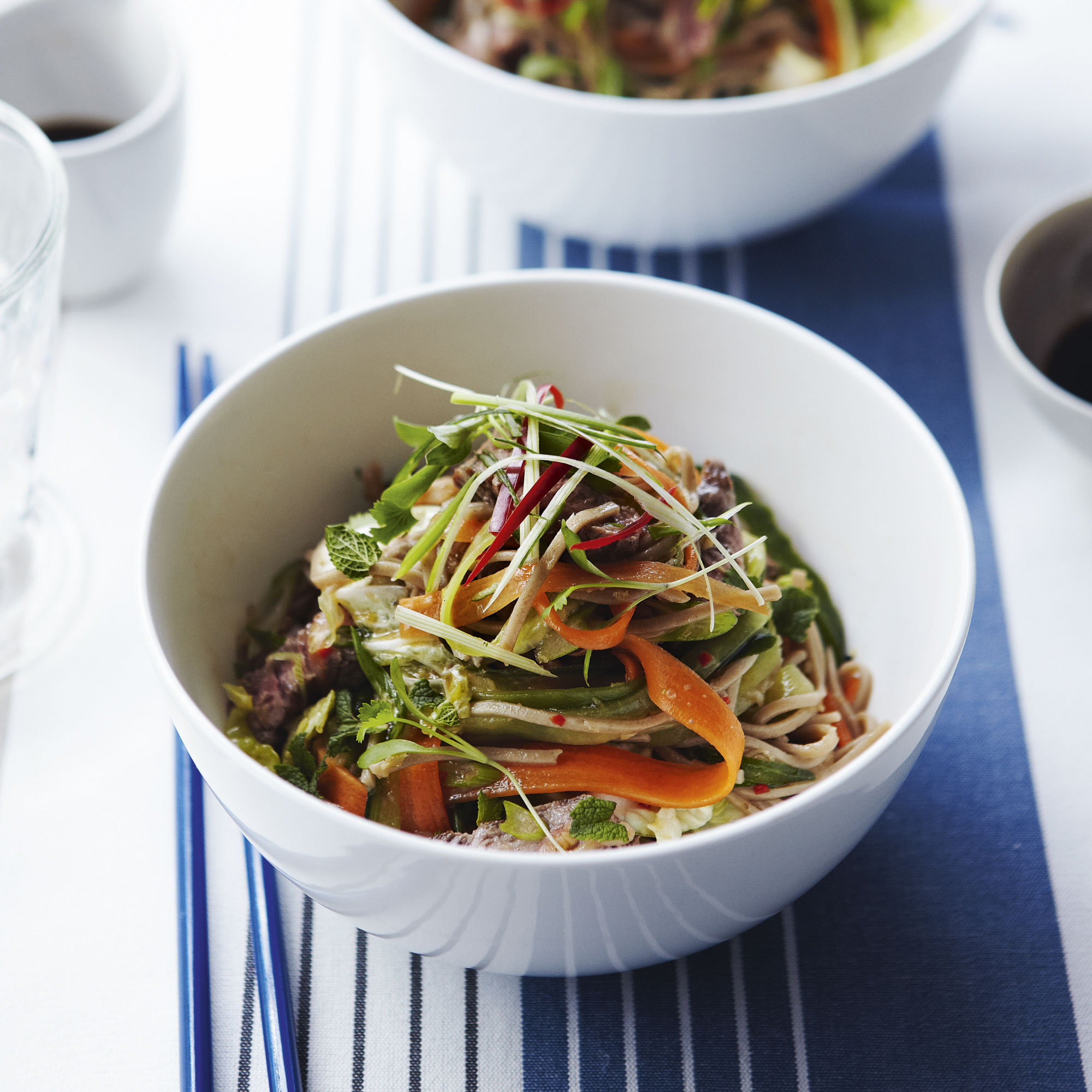 Asian beef and noodle salad Asian beef and noodle salad
