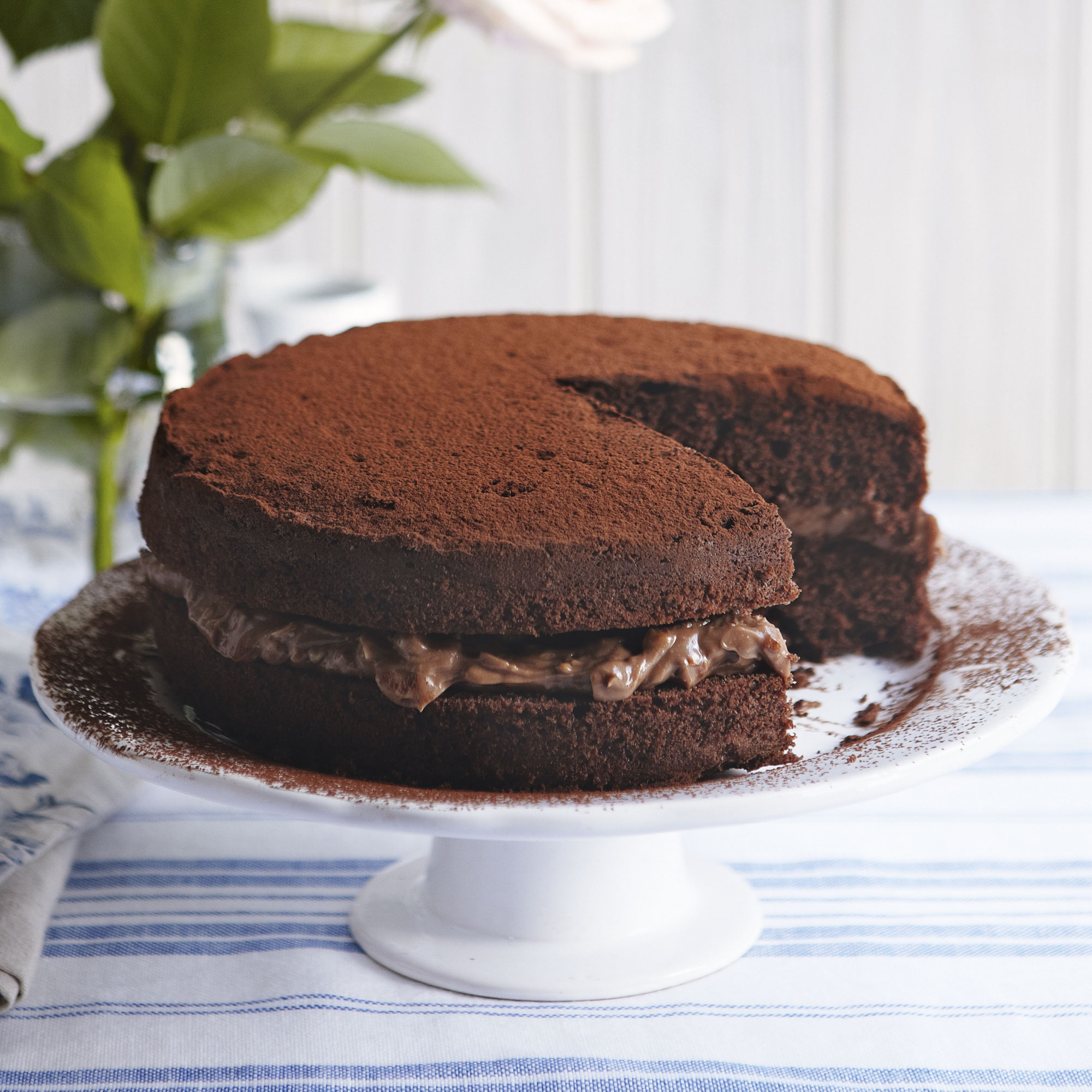 Chocolate and Hazelnut Victoria Sponge Cake Chocolate Hazelnut Cake