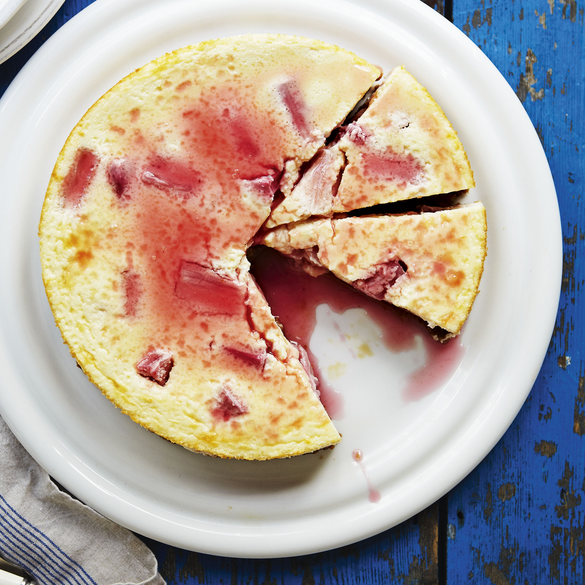 Rhubarb and ginger cheesecake Rhubarb and ginger cheesecake