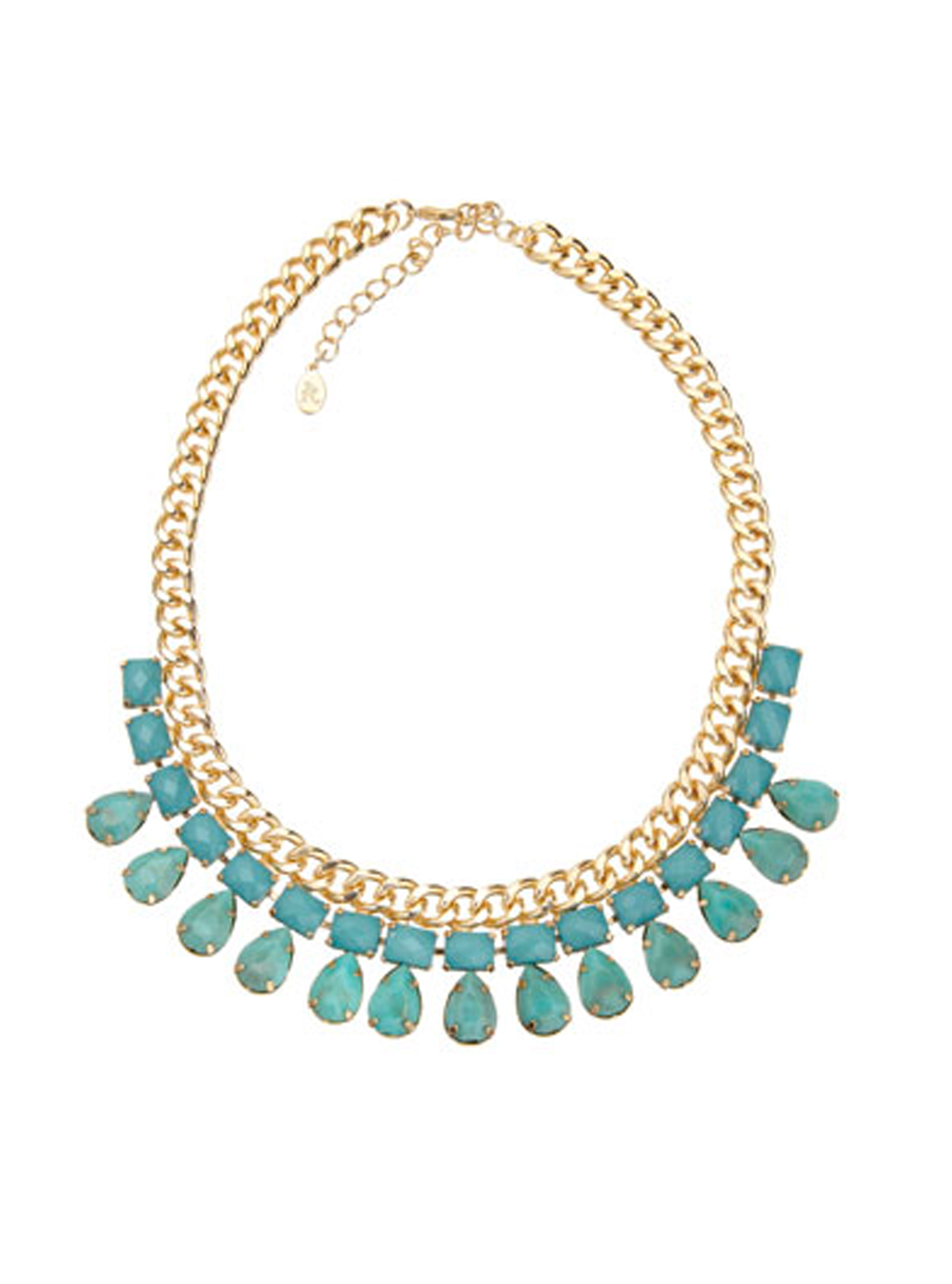 Accessorize blue collar necklace