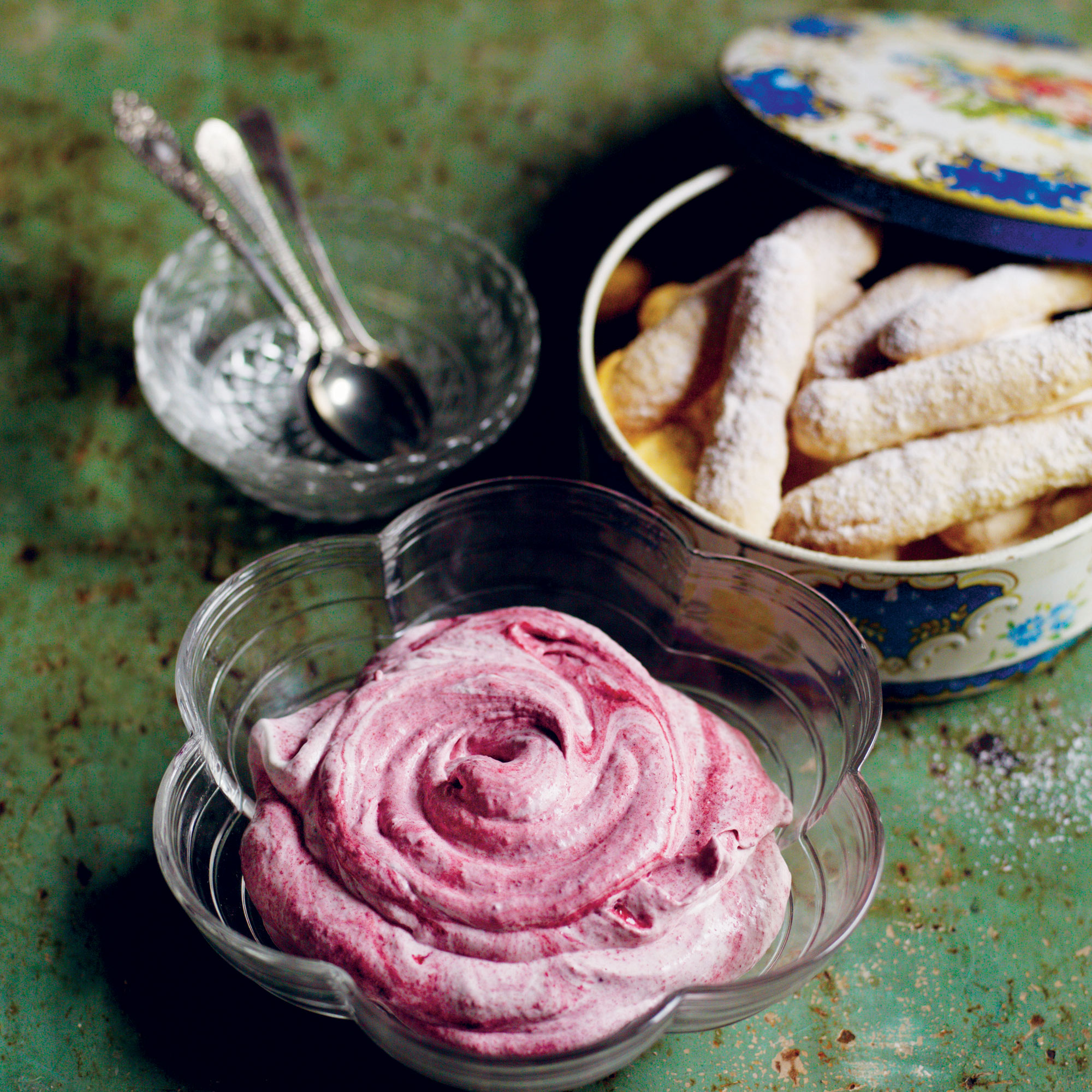 Wild Plum Fool with Sponge Fingers Wild Plum Fool with Sponge Fingers