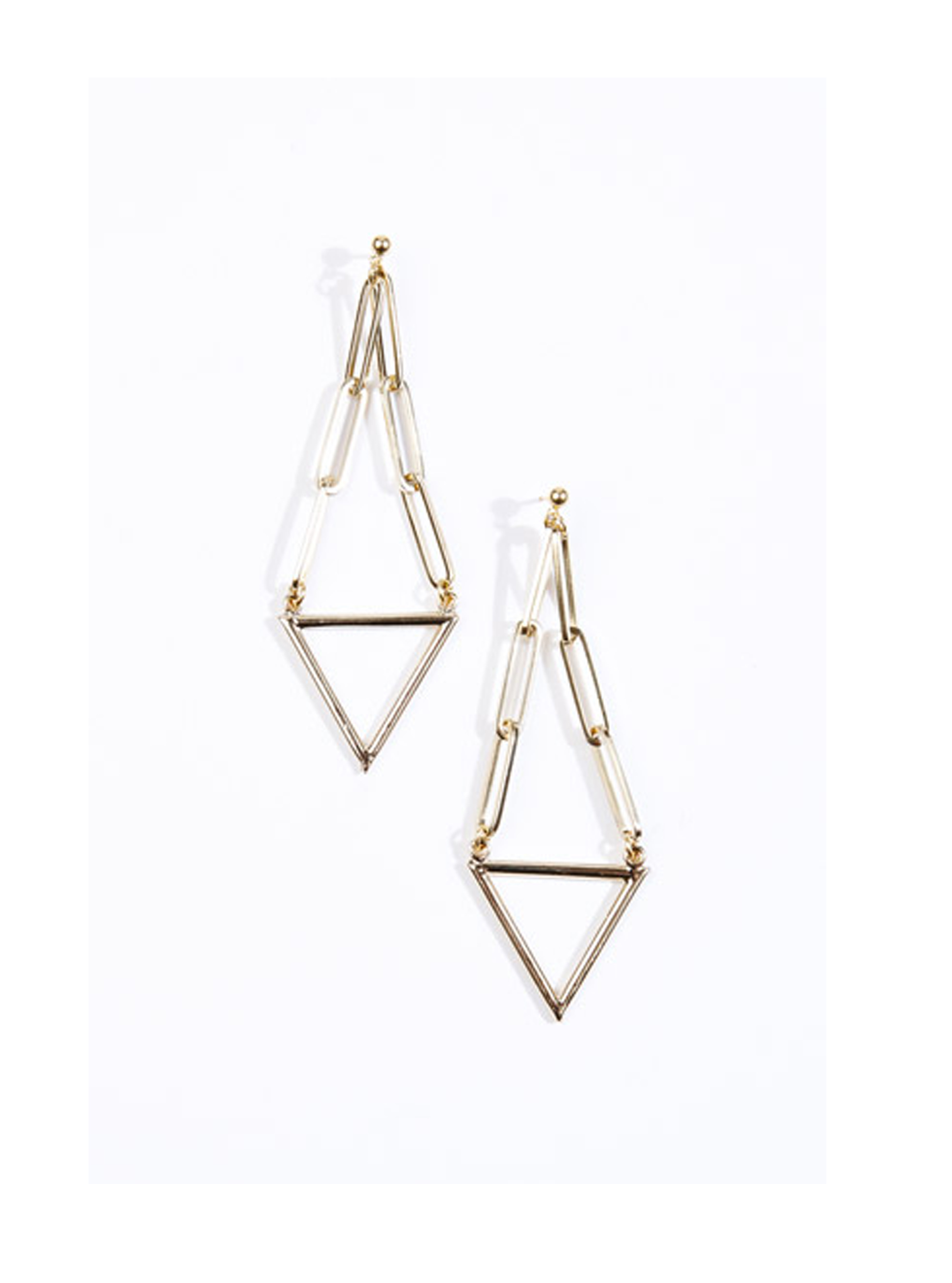 Urban Outfitters Malababa Grove Triangle Earrings 