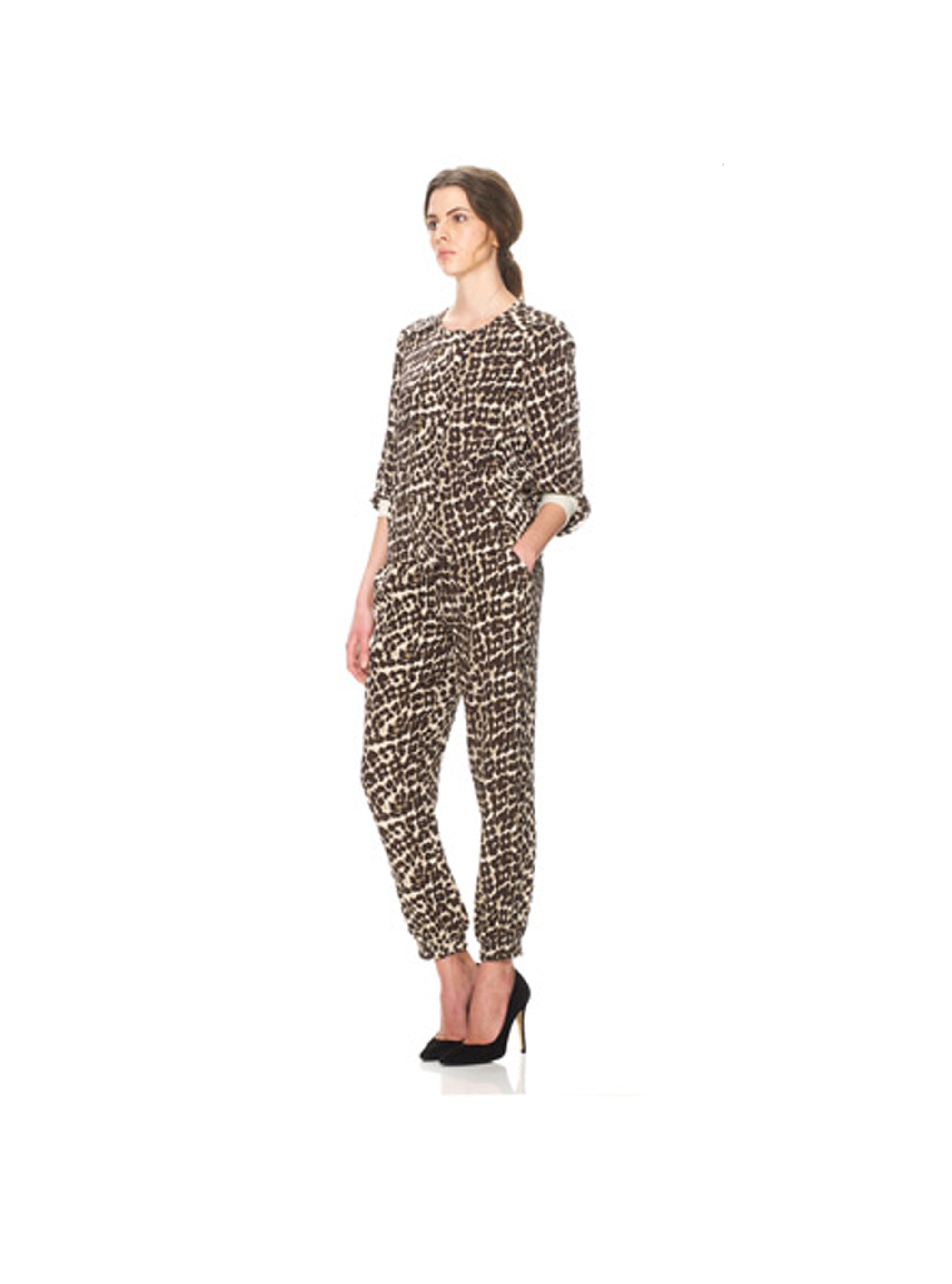 Whistles Safari Leopard Print Trousers 