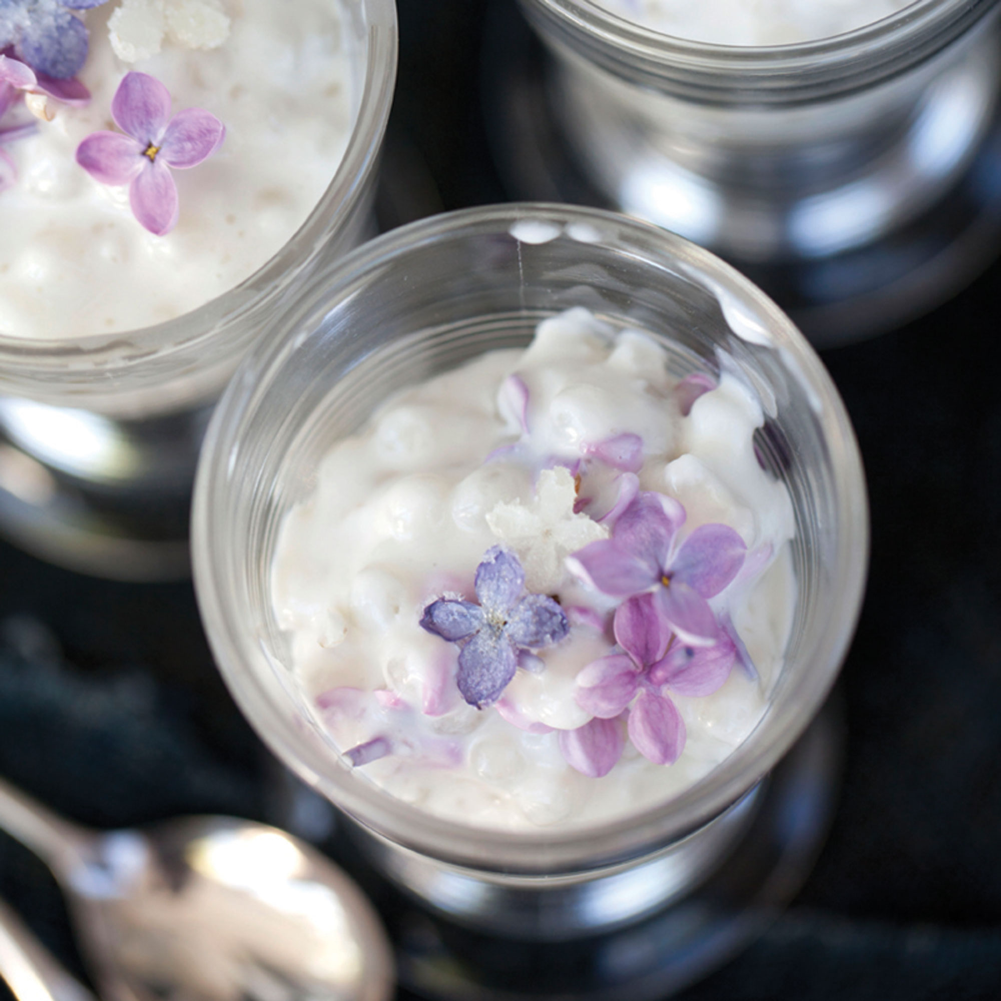 Coconut lilac tapioca