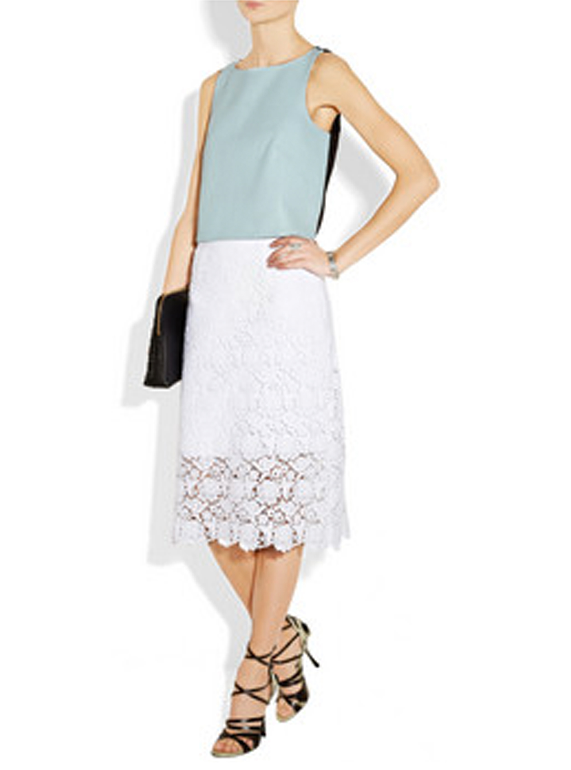 Tibi Floral Lace Skirt Tibi Floral Lace Skirt