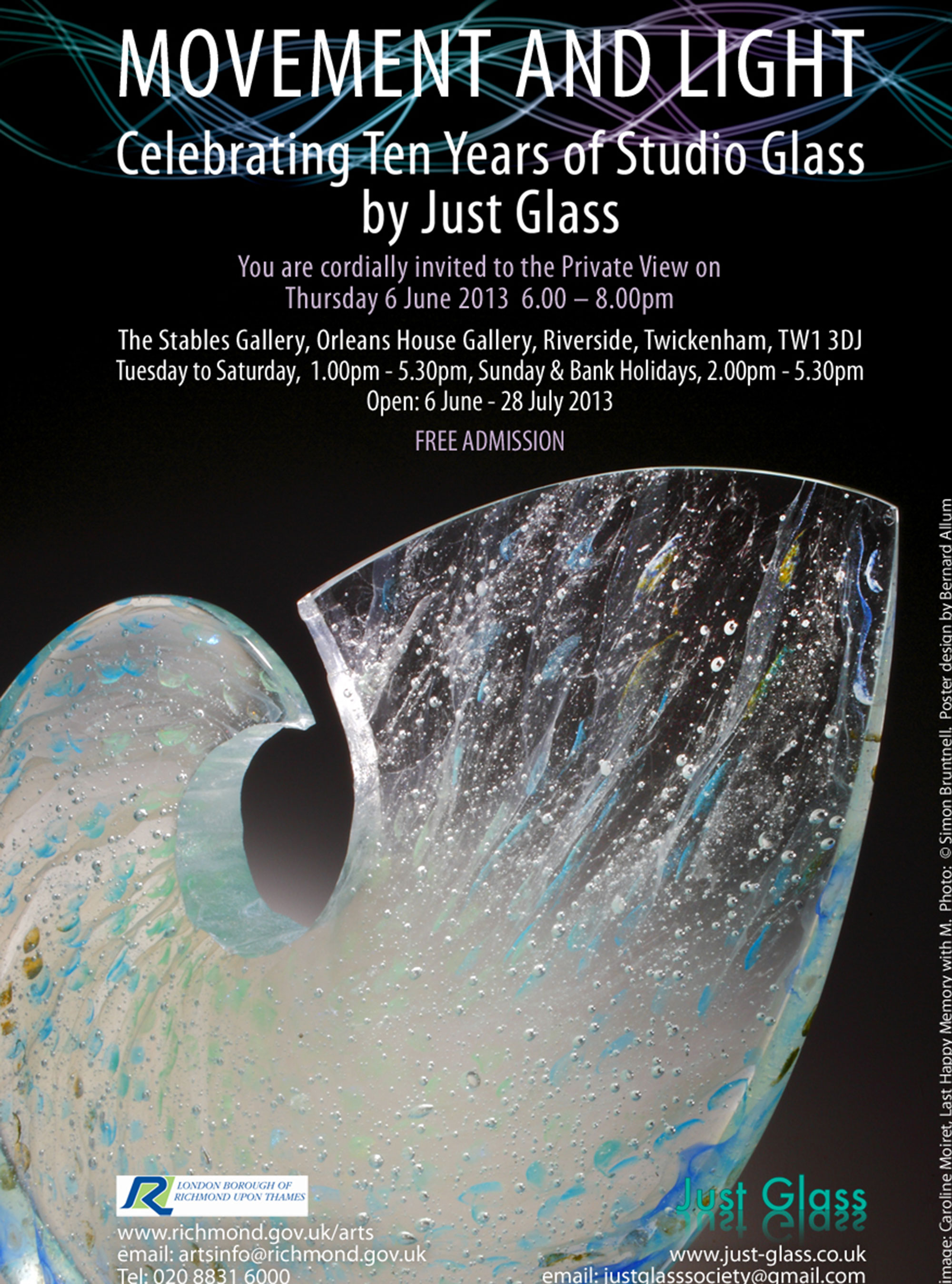 This summer's hottest ticket - The Just Glass 'Movement and Light' exhibition