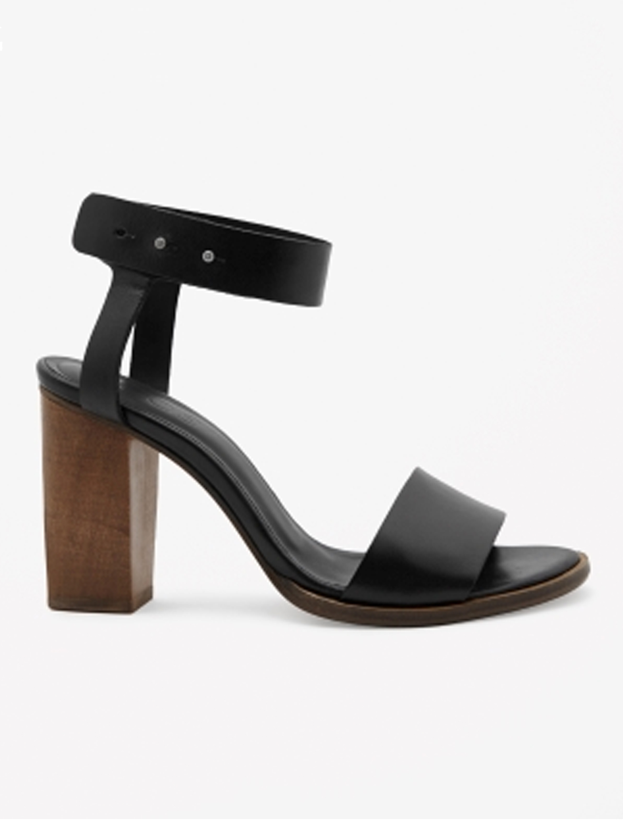 Cos Black Ankle Strap Heels