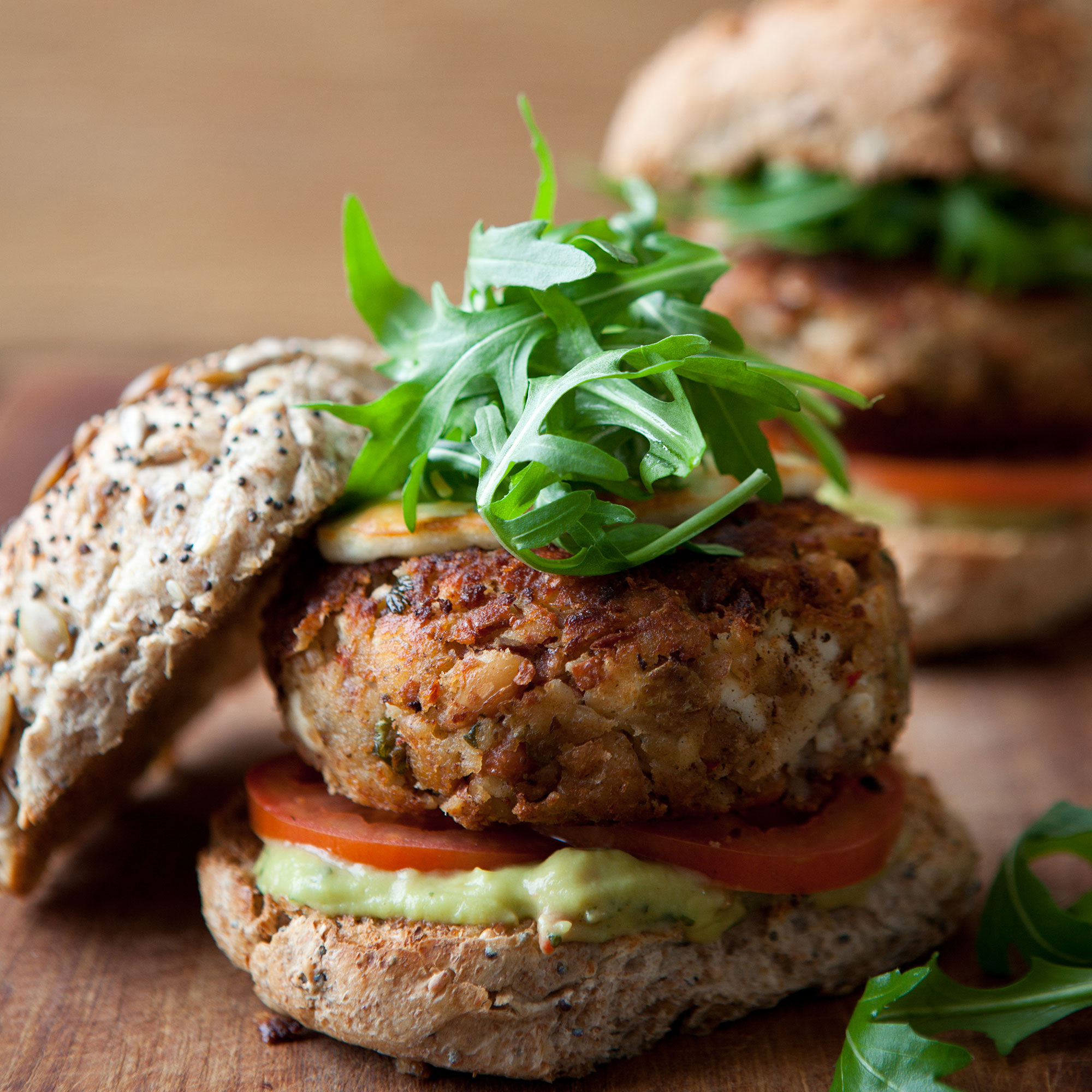 Spicy Mexican bean burgers