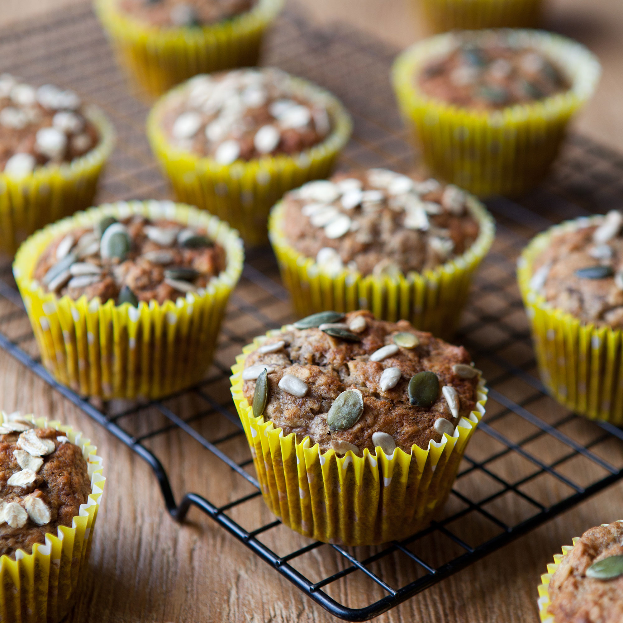 Banana oat muffins
