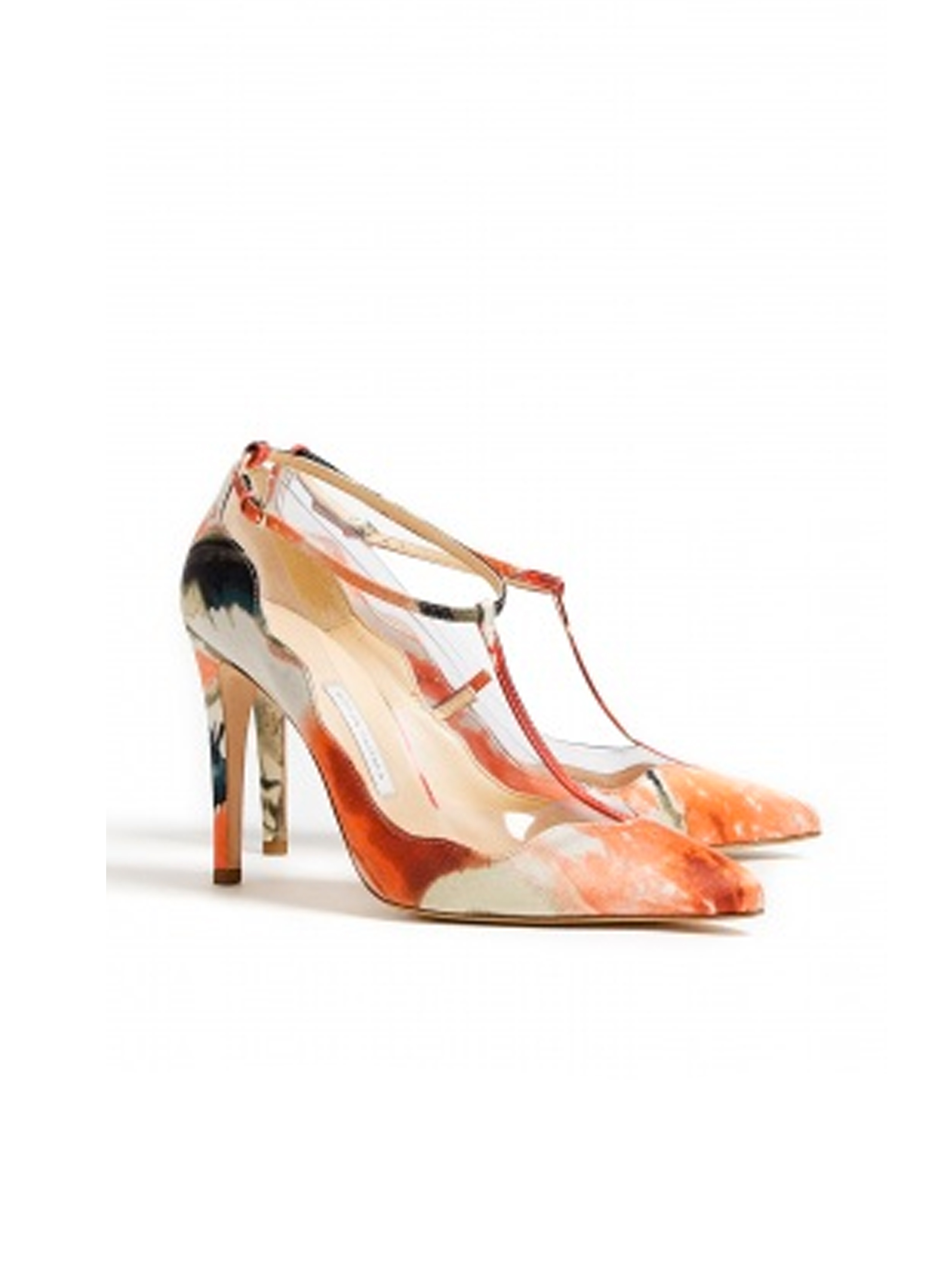 Bionda Castana Maddox Crepe Satin T-Bar Shoes 