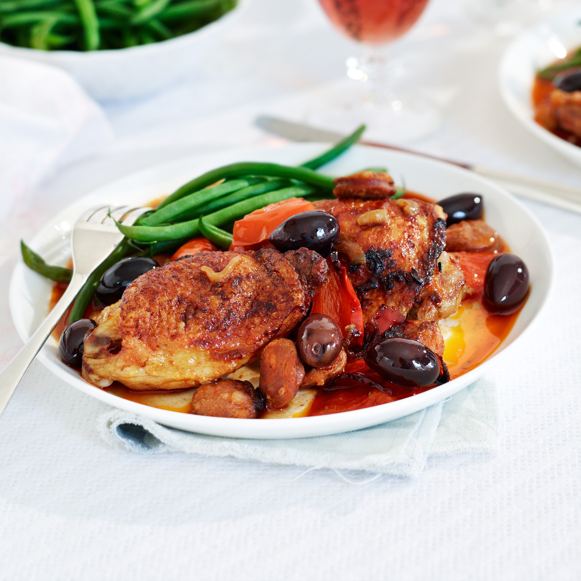 Baked Chicken with Chorizo Baked Chicken with Chorizo