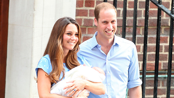 The Duke and Duchess of Cambridge have left St Mary's Hospital with their son. Catherine beamed from the steps of the Lindo Wing with the baby in her arms, while William joked that the prince has 'her looks thankfully'! Find out all the details now...