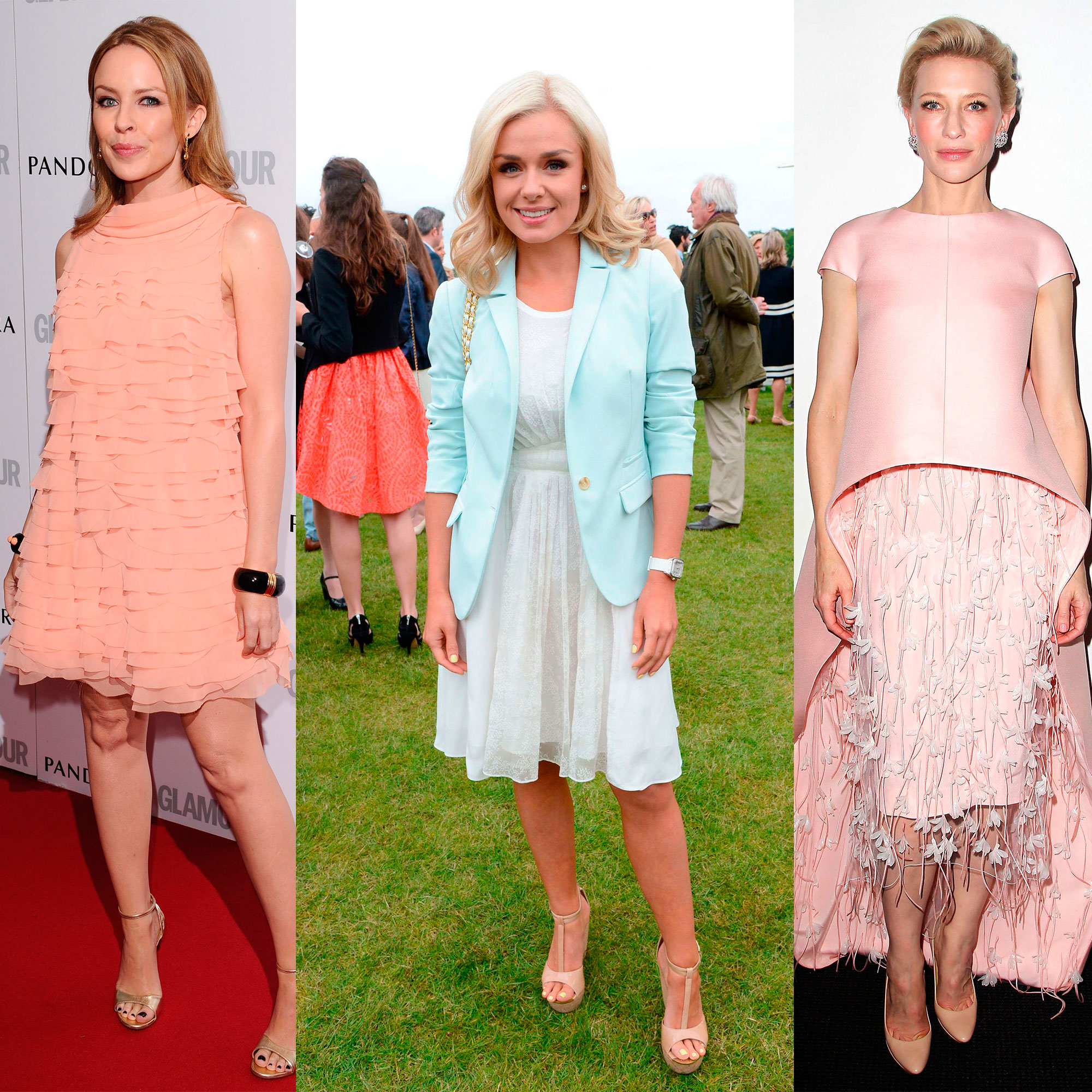 Celebrities Wearing Pastels
