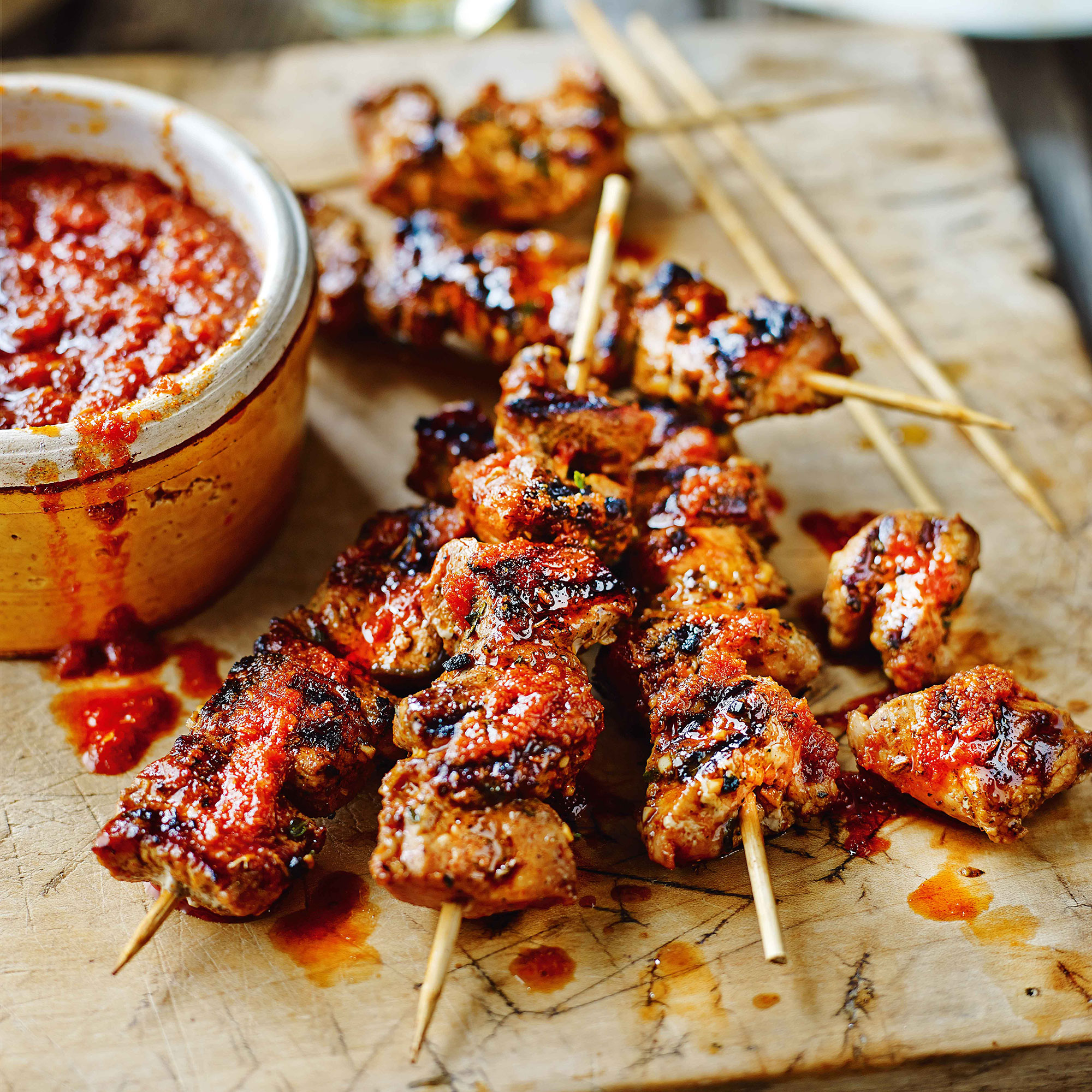 Moorish pork skewers Moorish pork skewers