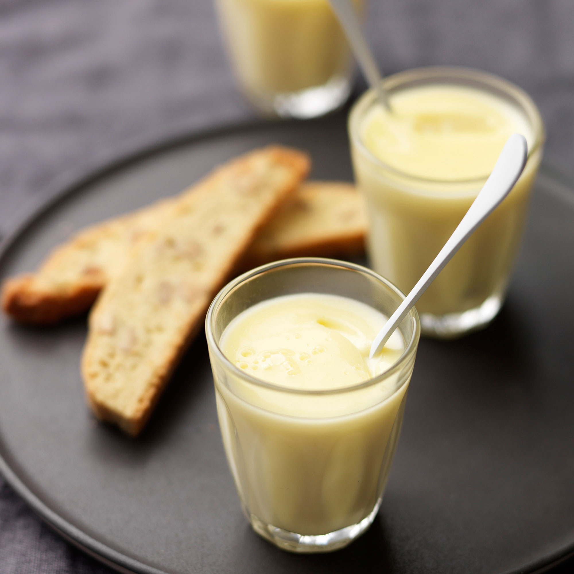 Lemon Posset with Fennel Biscotti Lemon posset with fennel biscotti photo