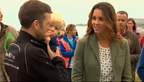 The Duchess of Cambridge has delighted crowds in her hometown of Anglesey by joining Prince William at the start of the town's gruelling 3-day marathon. Find out what Catherine wore for her first official engagement since giving birth now...