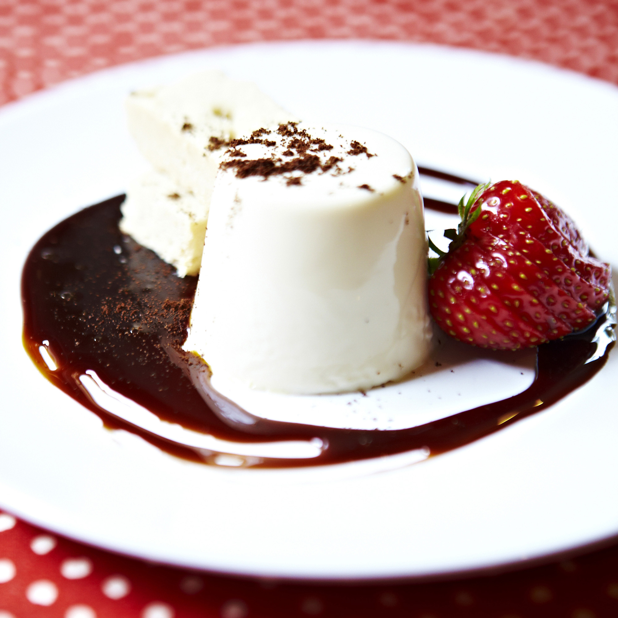 Coffee Bean Panna Cotta with Espresso Syrup Coffee Bean Panna Cotta with Espresso Syrup