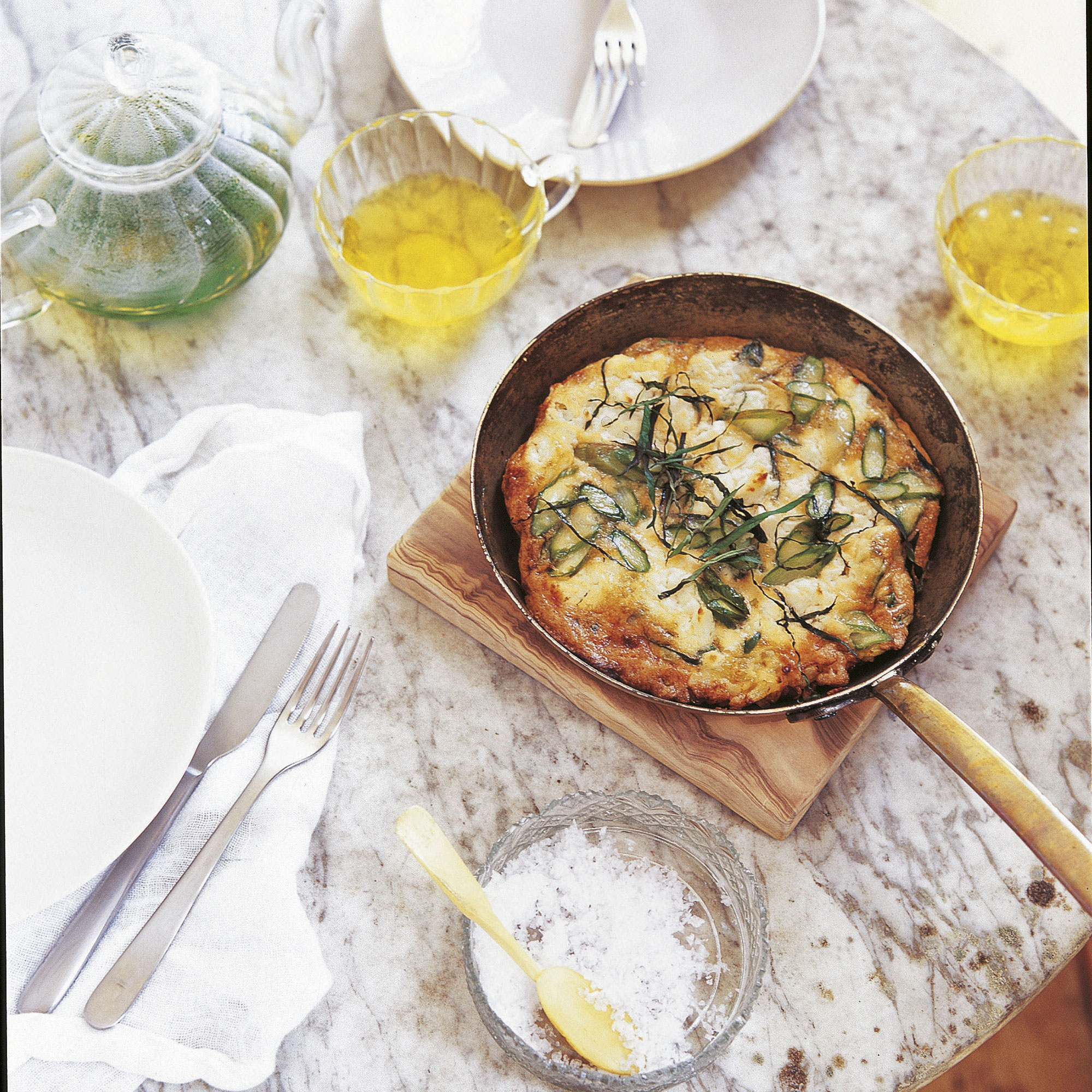 Asparagus and Goats' Cheese Frittata Asparagus and Goat's Cheese Frittata photo