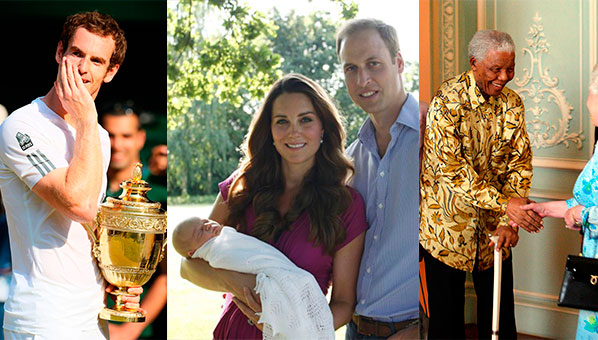 What an incredible year it's been! From the birth of a new prince to Andy Murray winning Wimbledon and dramatic world events such as the death of Nelson Mandela, reflect on 2013's stand-out moments now... 