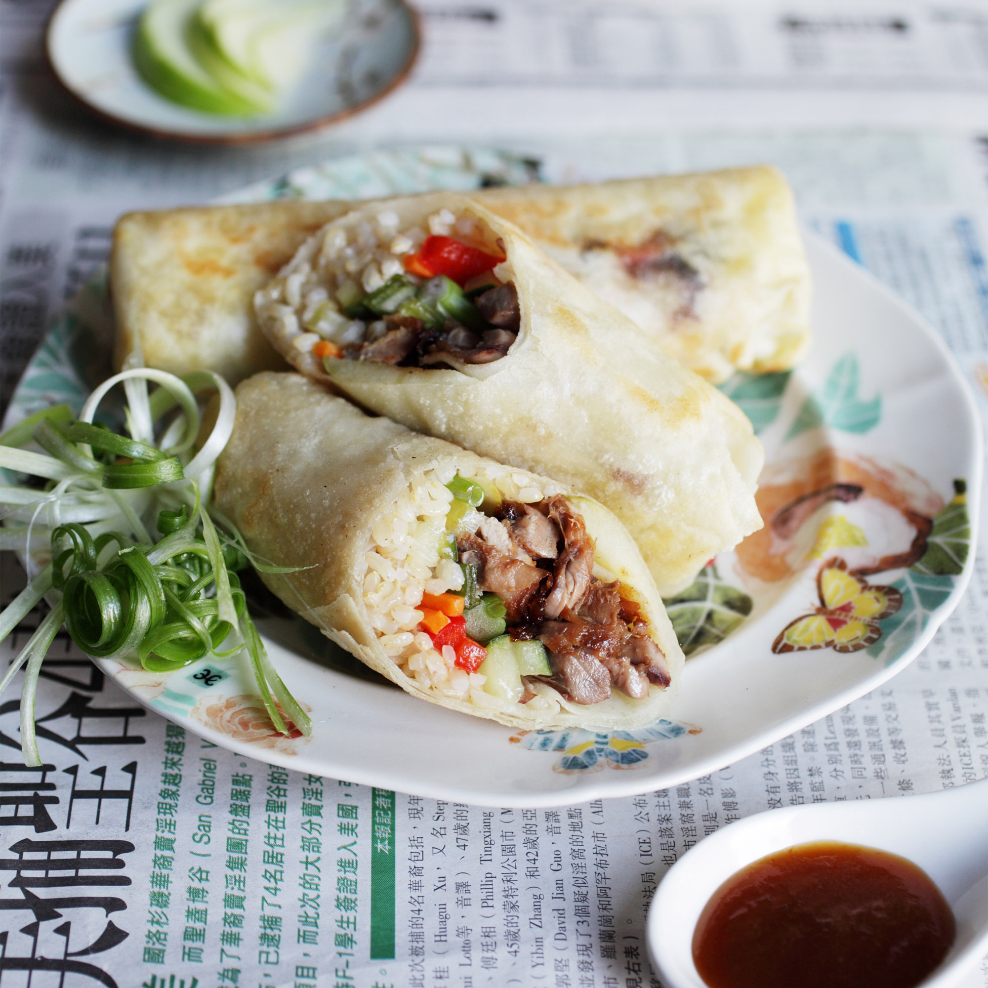 Roast Duck Rice Rolls Roast Duck Rice Rolls