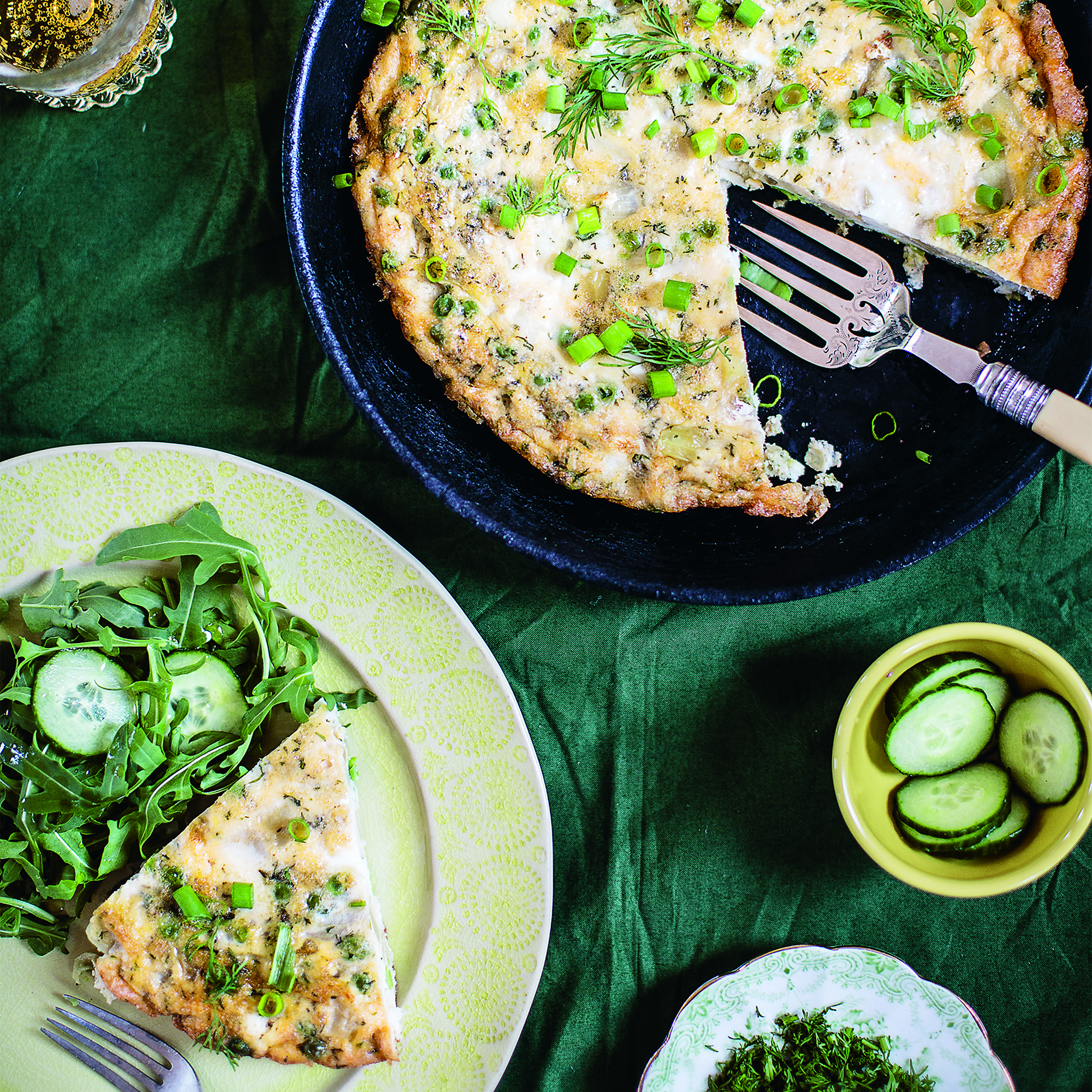 Smoked Haddock, Spring Onion and Pea Tortilla Smoked Haddock, Spring Onion and Pea Tortilla