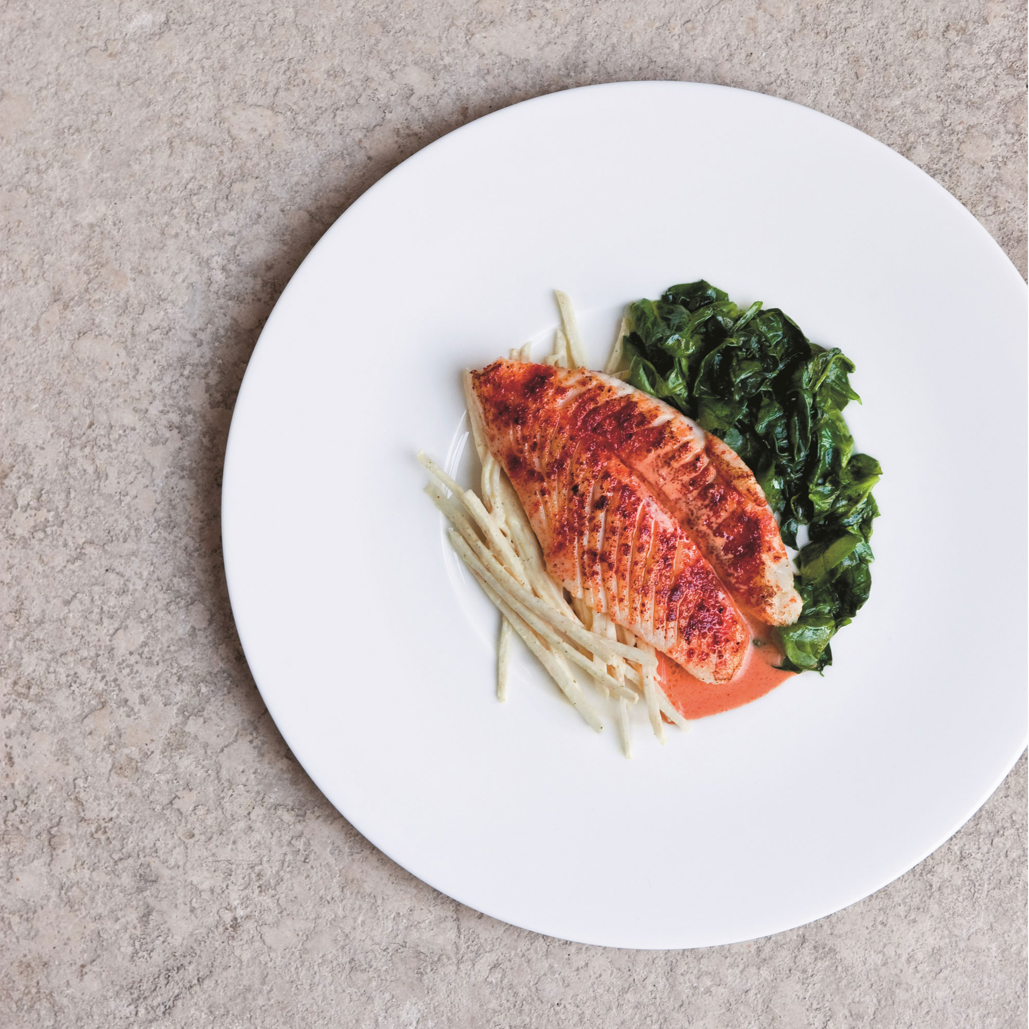 Tandoori-Spiced White Fish Tandoori-spiced white fish