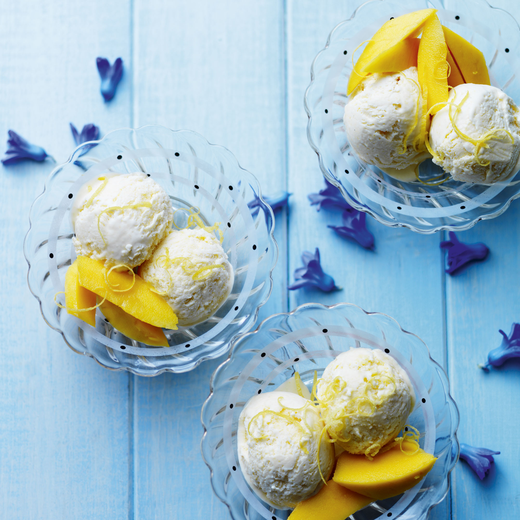 Mango, Passion Fruit and Coconut Ice Mango, Passion Fruit and Coconut Ice