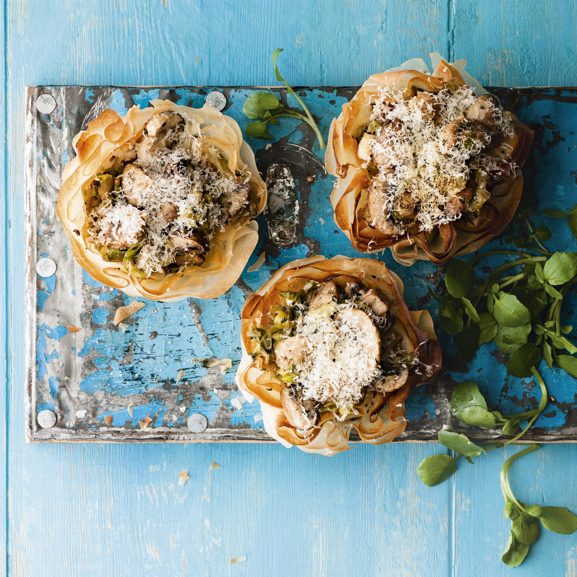 Mushroom, Ricotta and Tarragon Tartlets Mushroom, Ricotta and Tarragon Tartlets