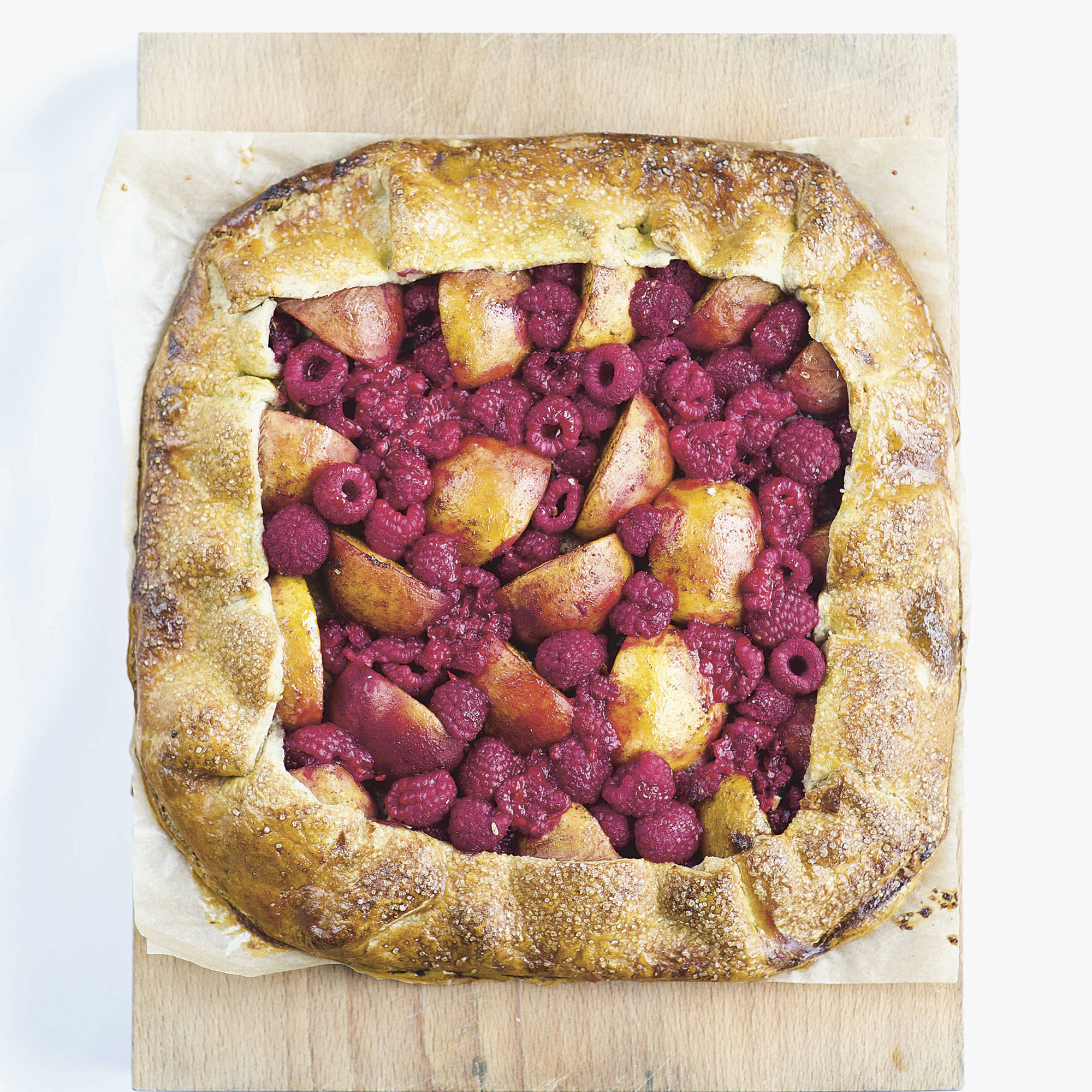 Peach and Raspberry Galette Peach and Raspberry Galette