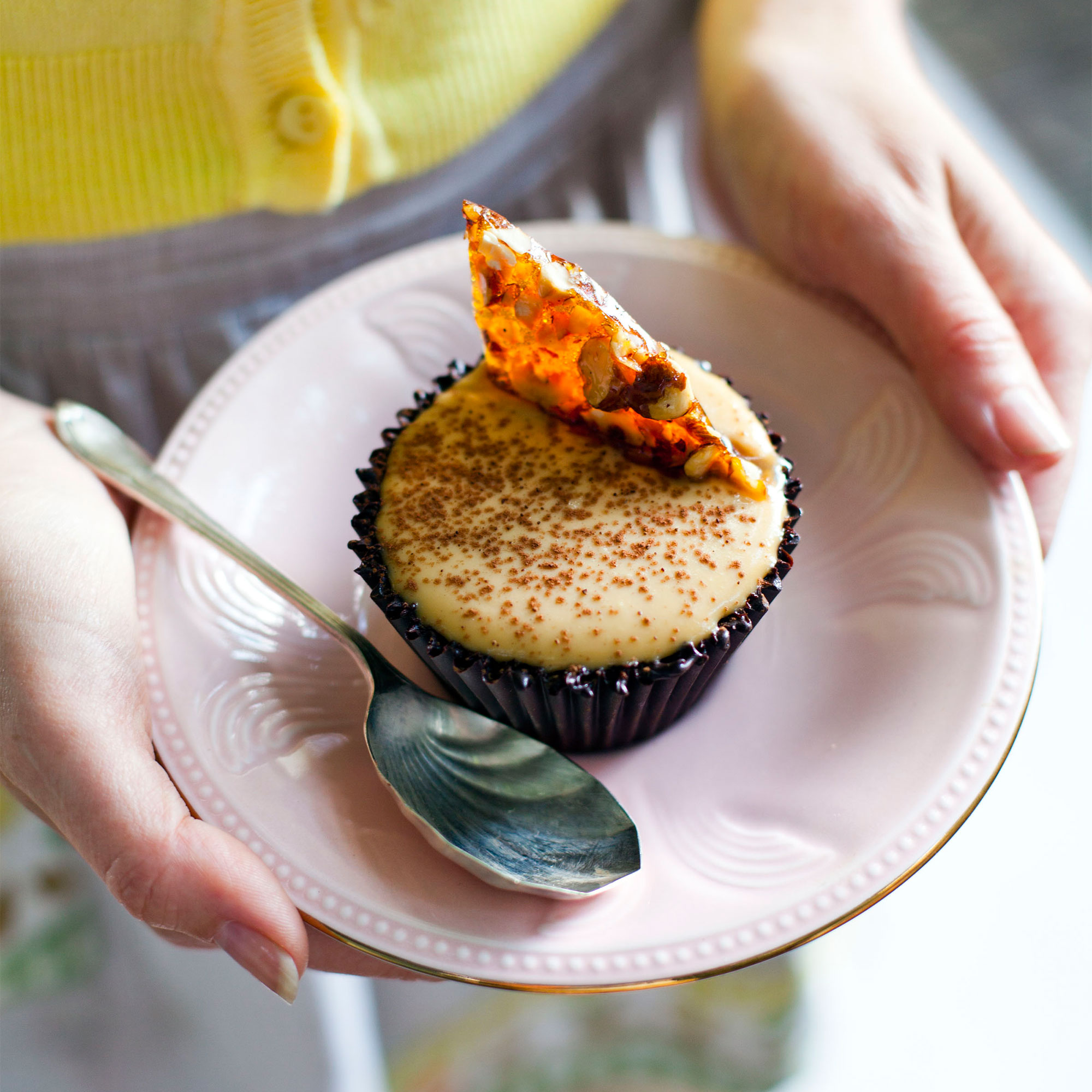 Irish Crème Brûlée Cups with Hazelnut Praline Irish Crème Brûlée Cups with Hazelnut Praline