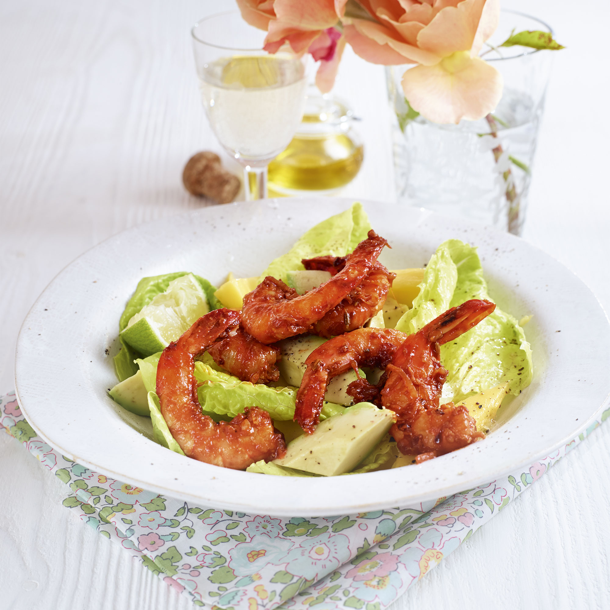Prawn Avocado Mango Salad Prawn avocado mango salad photo