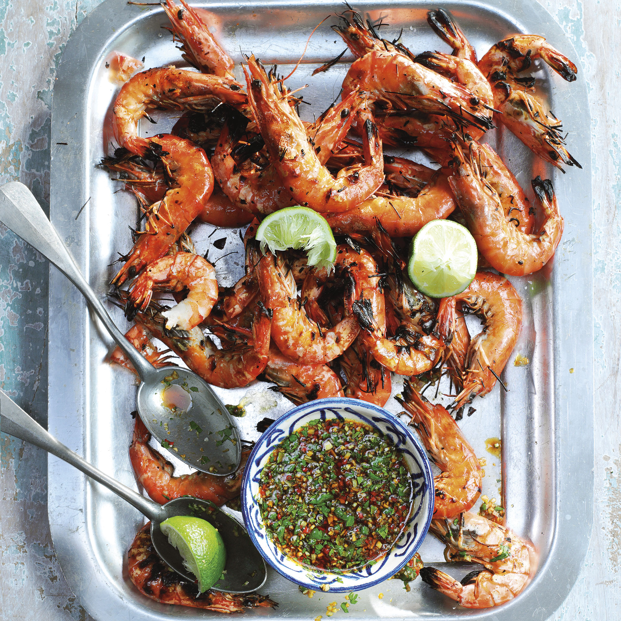 Barbecued King Prawns with Thai Dipping Sauce Barbecued King Prawns with Thai Dipping Sauce