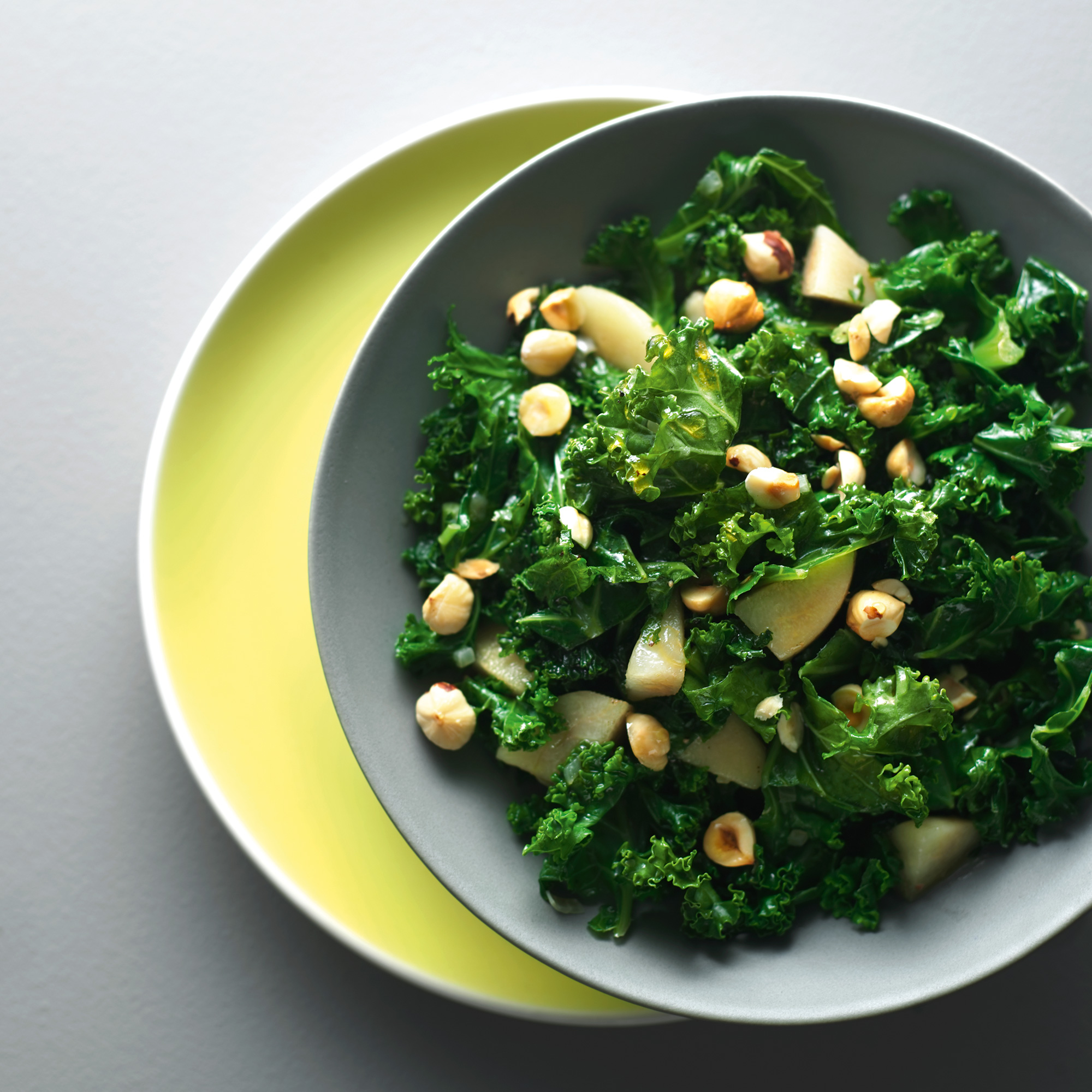 Pan-Fried Kale With Pomegranate And Feta Pan-Fried Kale With Pomegranate And Feta