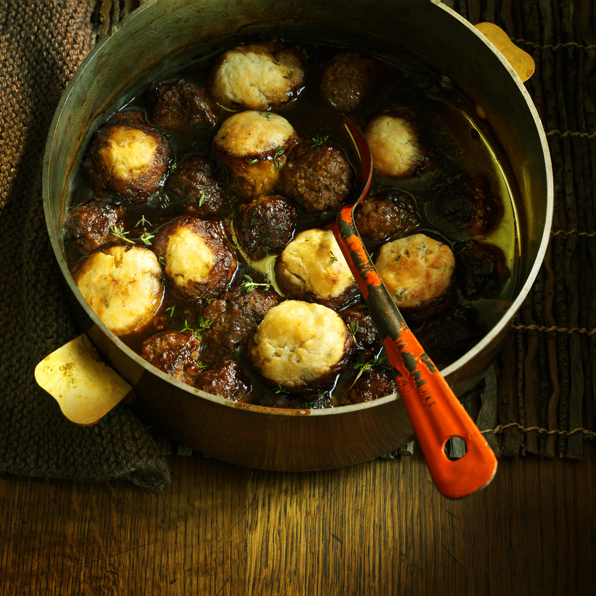 Beef Meatballs in Guinness with Horseradish Dumplings Beef Meatballs in Guinness with Horseradish Dumplings