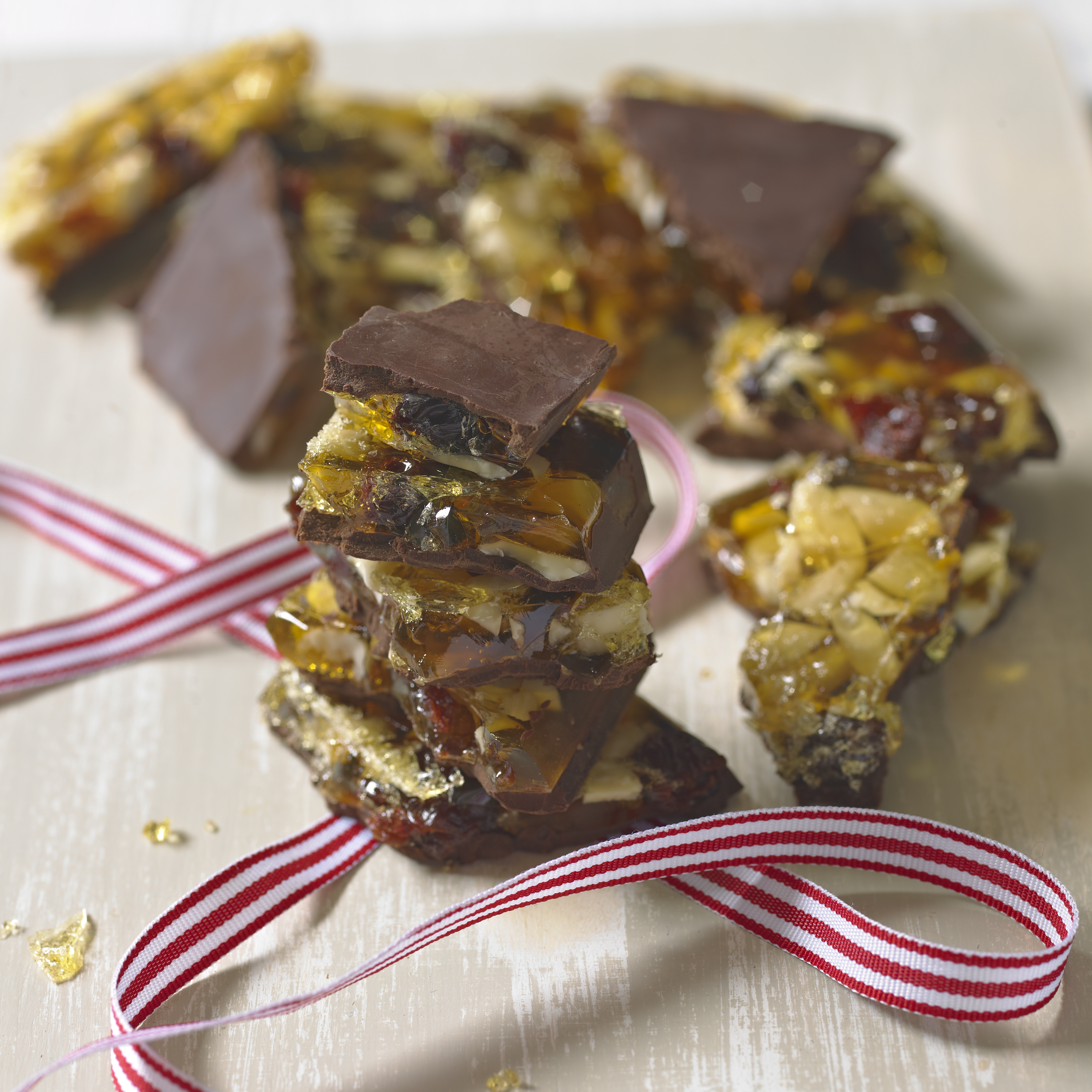 Almond, Sour Cherry and Chocolate Toffee Almond, Sour Cherry and Chocolate Toffee
