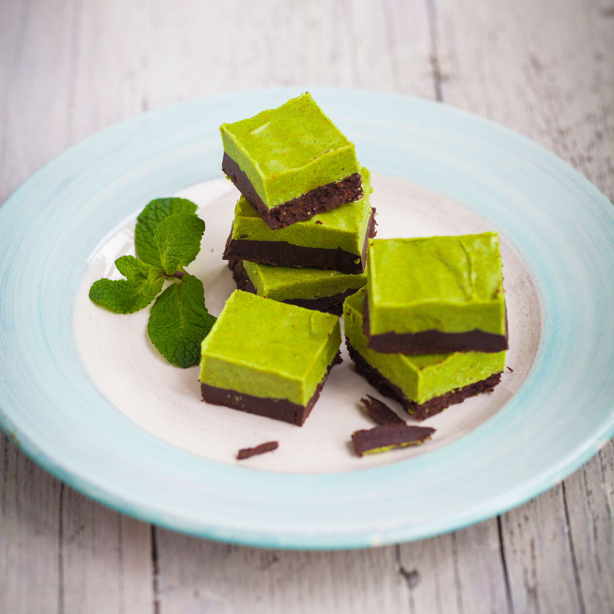 Healthy Mint Chocolate Squares Healthy Mint Chocolate Squares