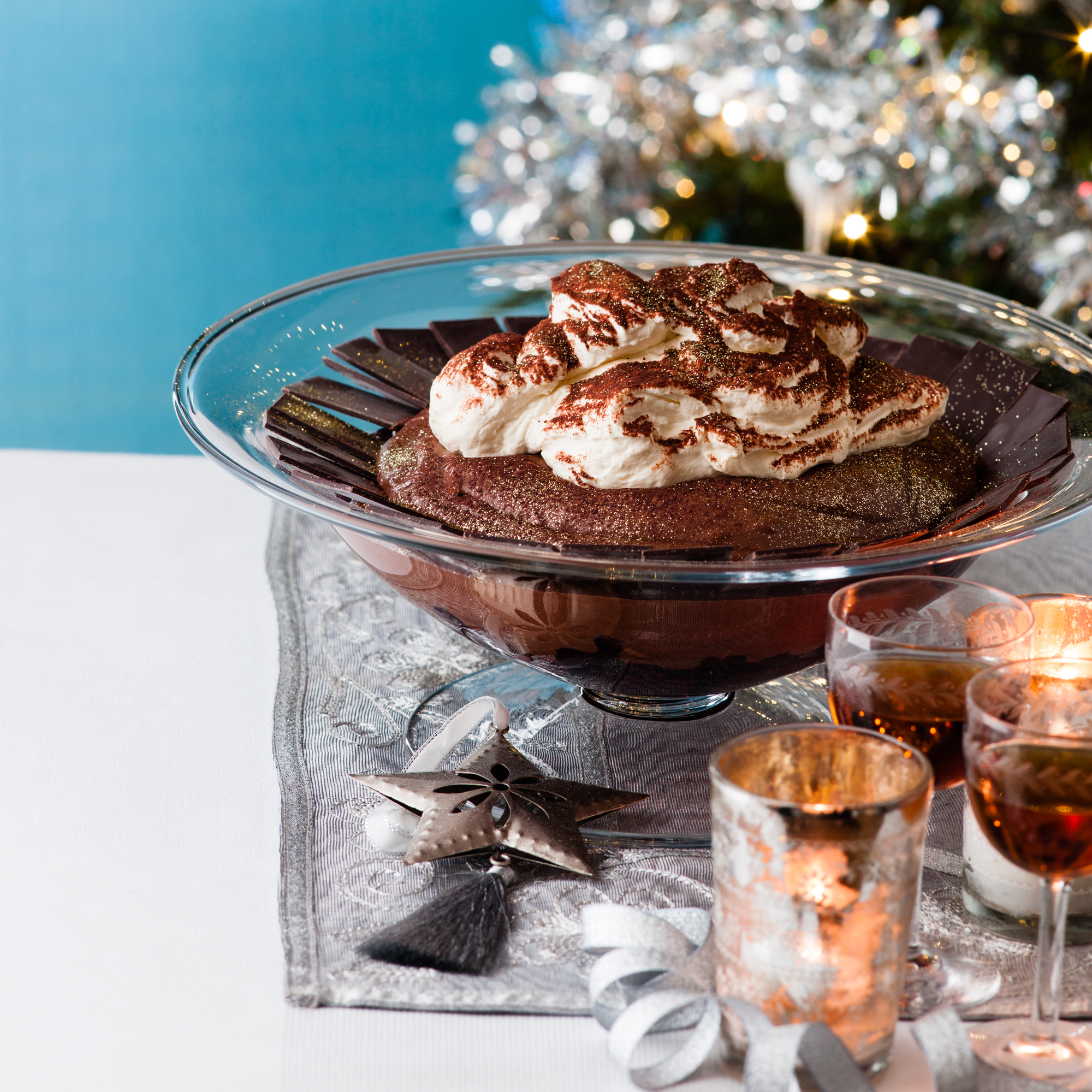 Chocolate Mousse and Cherry Trifle Chocolate Mousse and Cherry Trifle