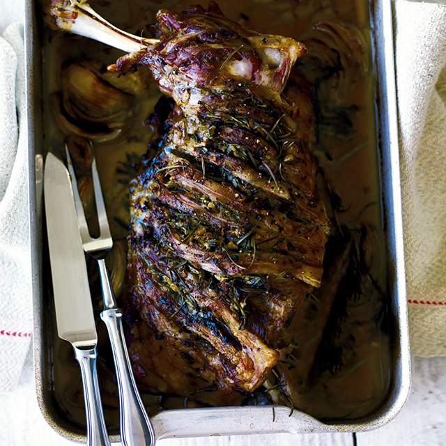 Main: Slow Roasted-Lamb Shoulder Slow roast lamb
