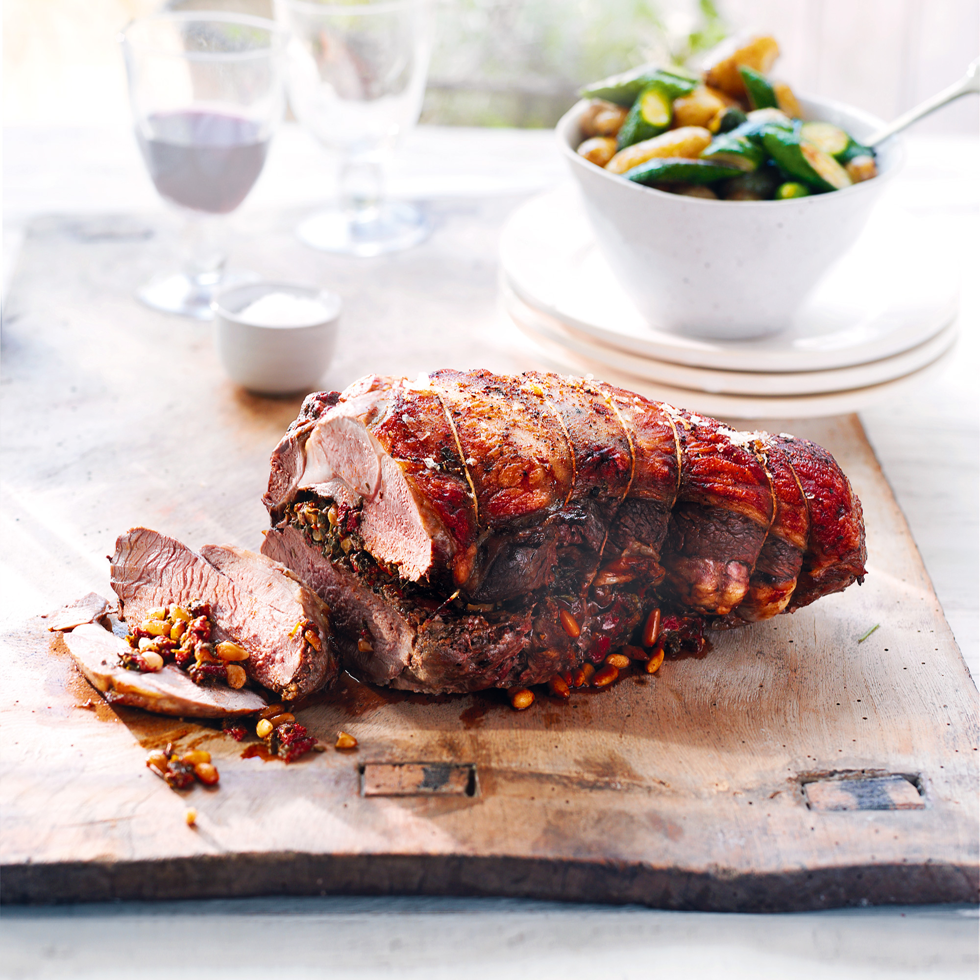 Lamb Stuffed with Peppers and Pine Nuts Lamb Stuffed with Peppers and Pine Nuts