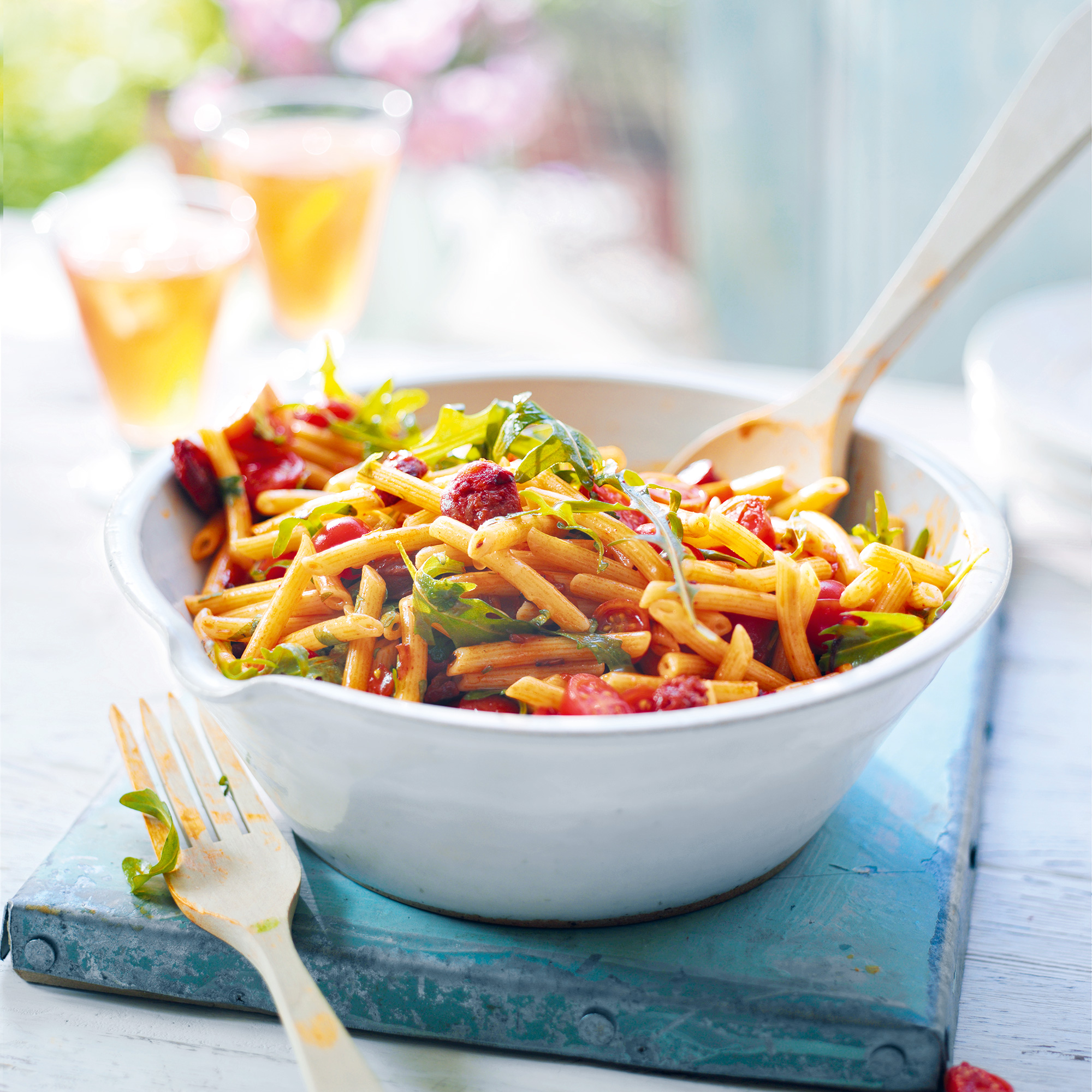 Tomato and Chorizo Pasta Salad Tomato and Chorizo Pasta Salad