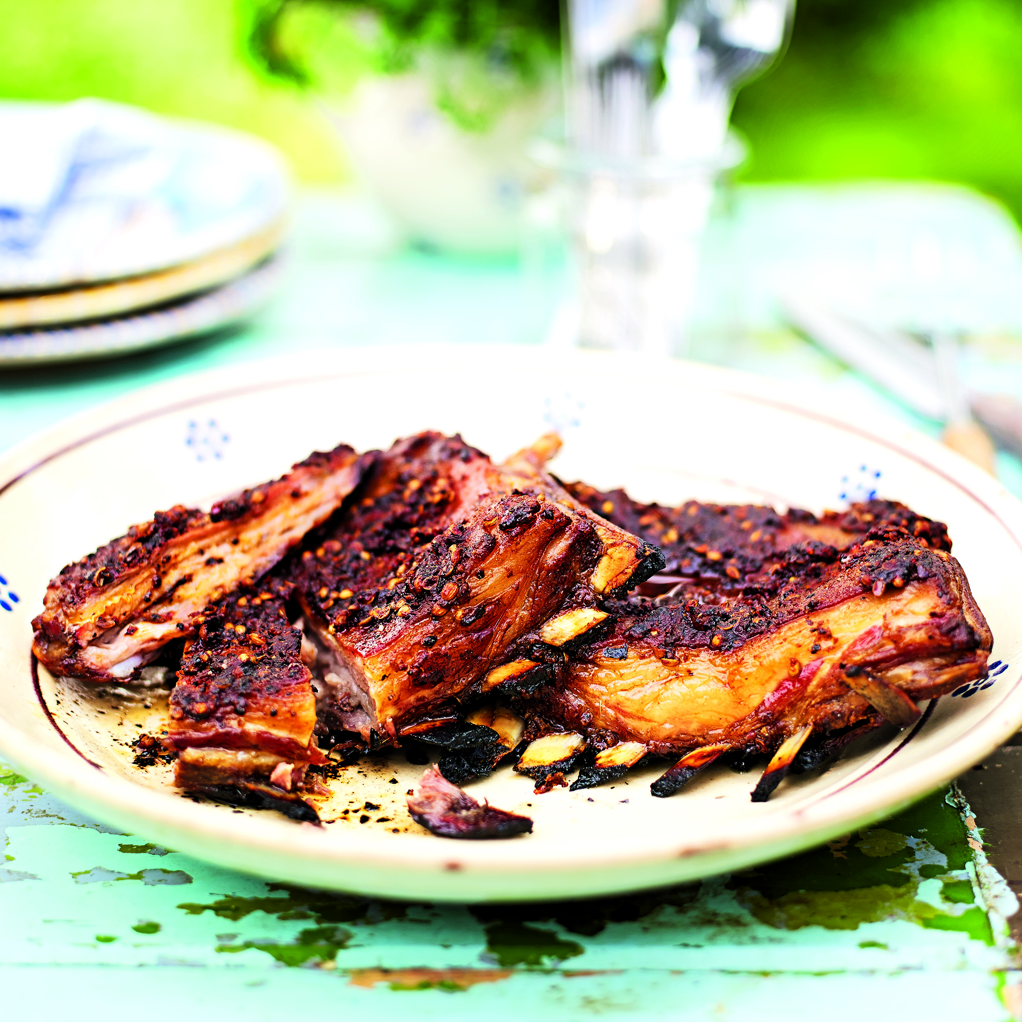 Sticky Mustard Lamb Ribs Sticky Mustard Lamb Ribs