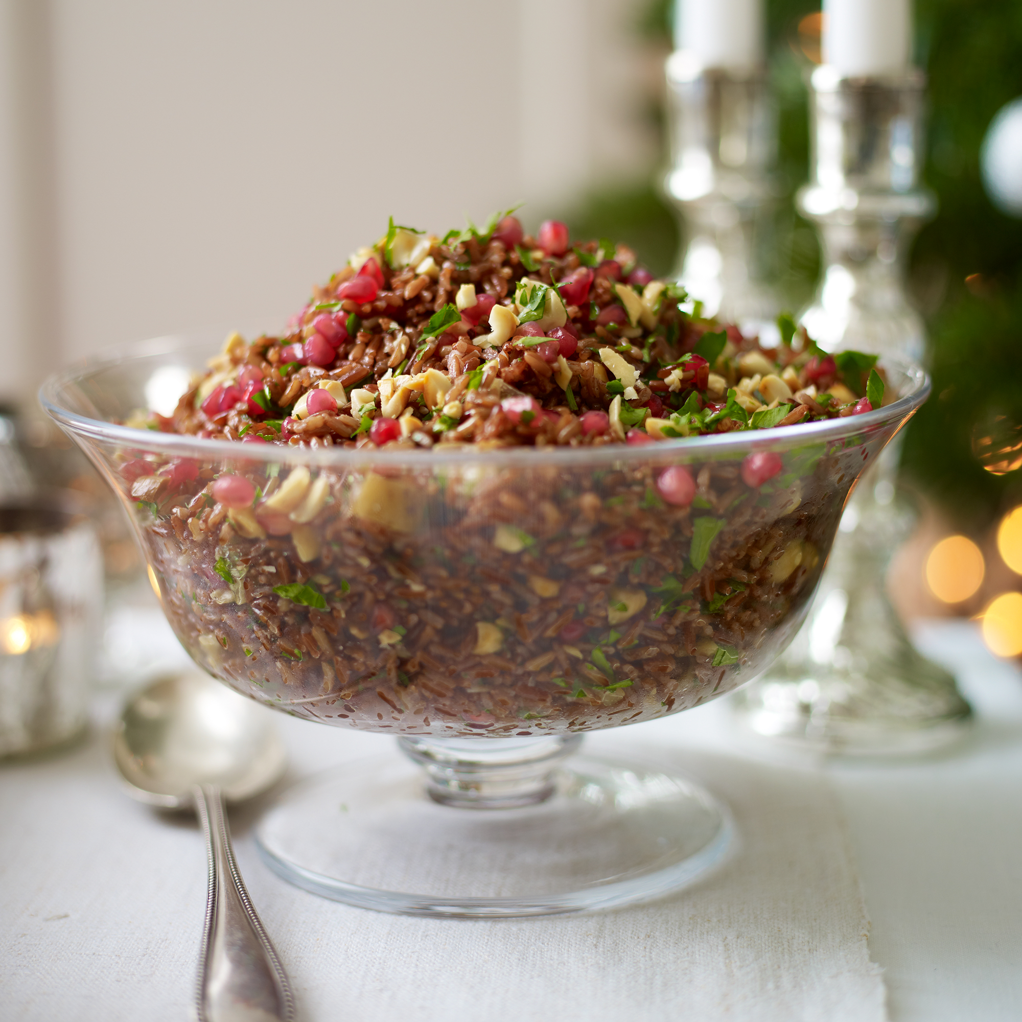 Red Rice Salad with Hazelnuts and Pomegranate Red Rice Salad with Hazelnuts and Pomegranate
