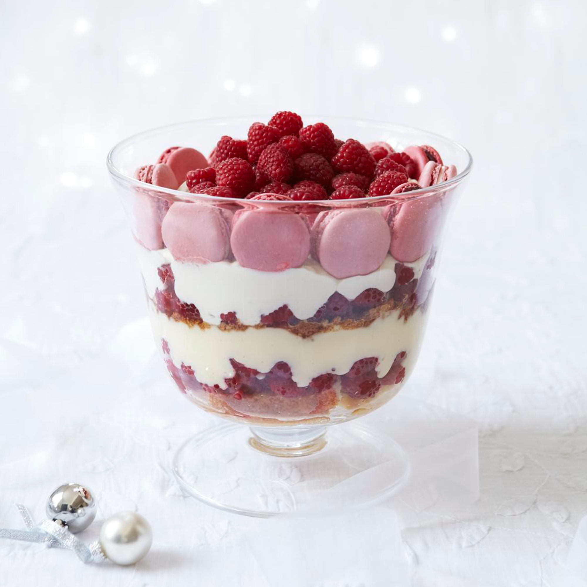 Raspberry Macaron Trifle Raspberry Macaron Trifle