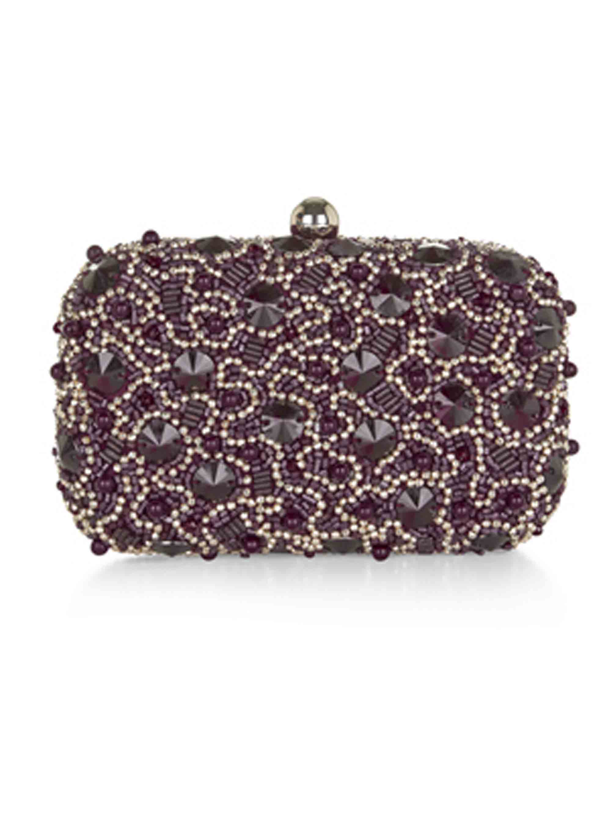 monsoon silver clutch bag