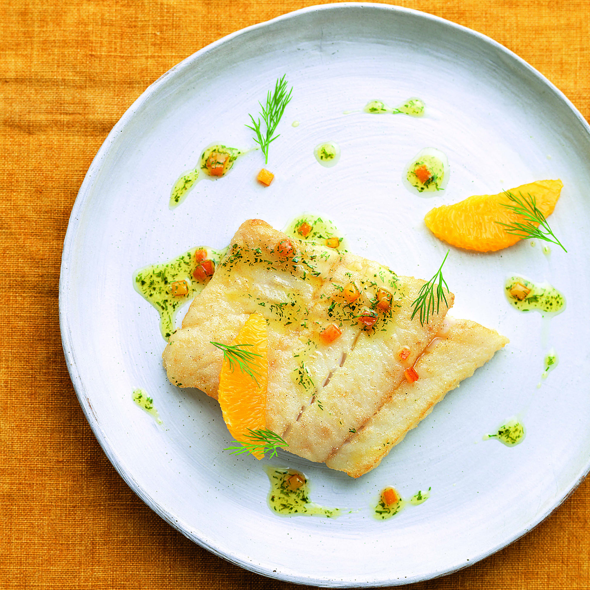 Tom Kerridge's Pollock with Orange Tom Kerridge's Pollock with Orange