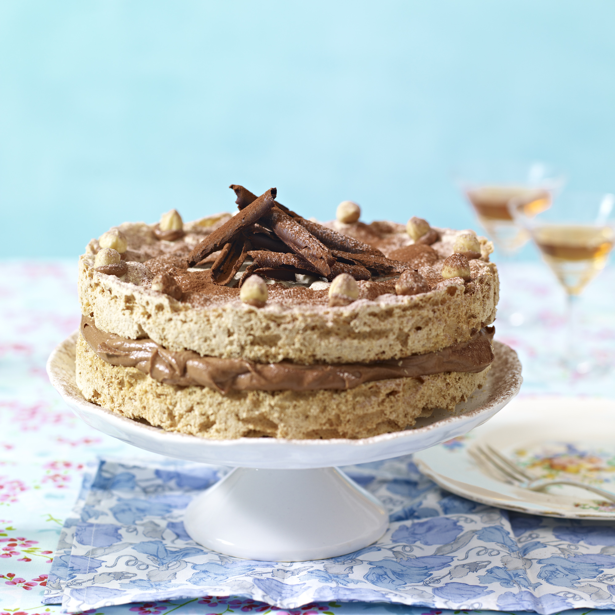 Hazelnut And Nutella Meringue Cake Hazelnut And Nutella Meringue Cake