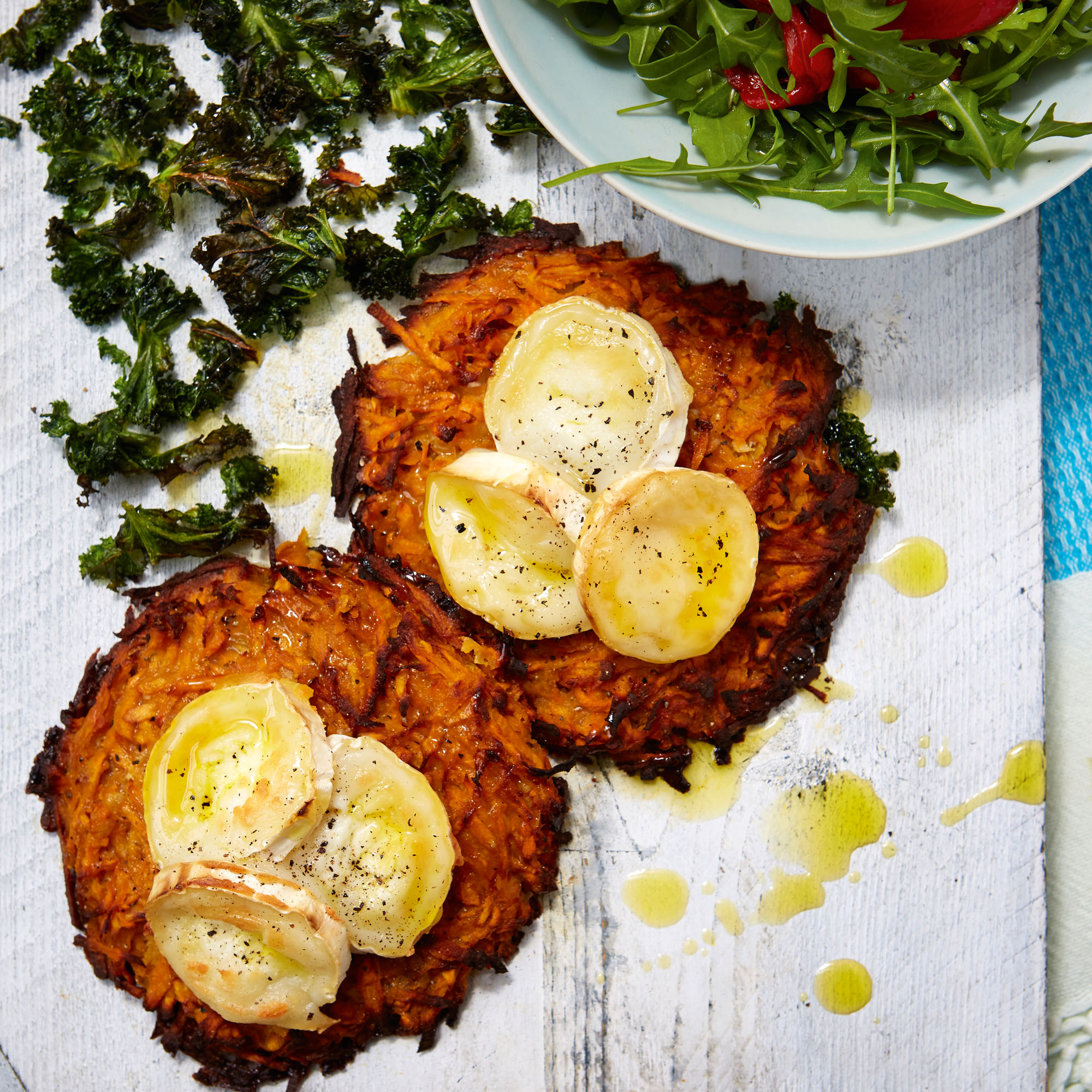Sweet Potato Rösti With Goats' Cheese Sweet Potato Rösti With Goats' Cheese