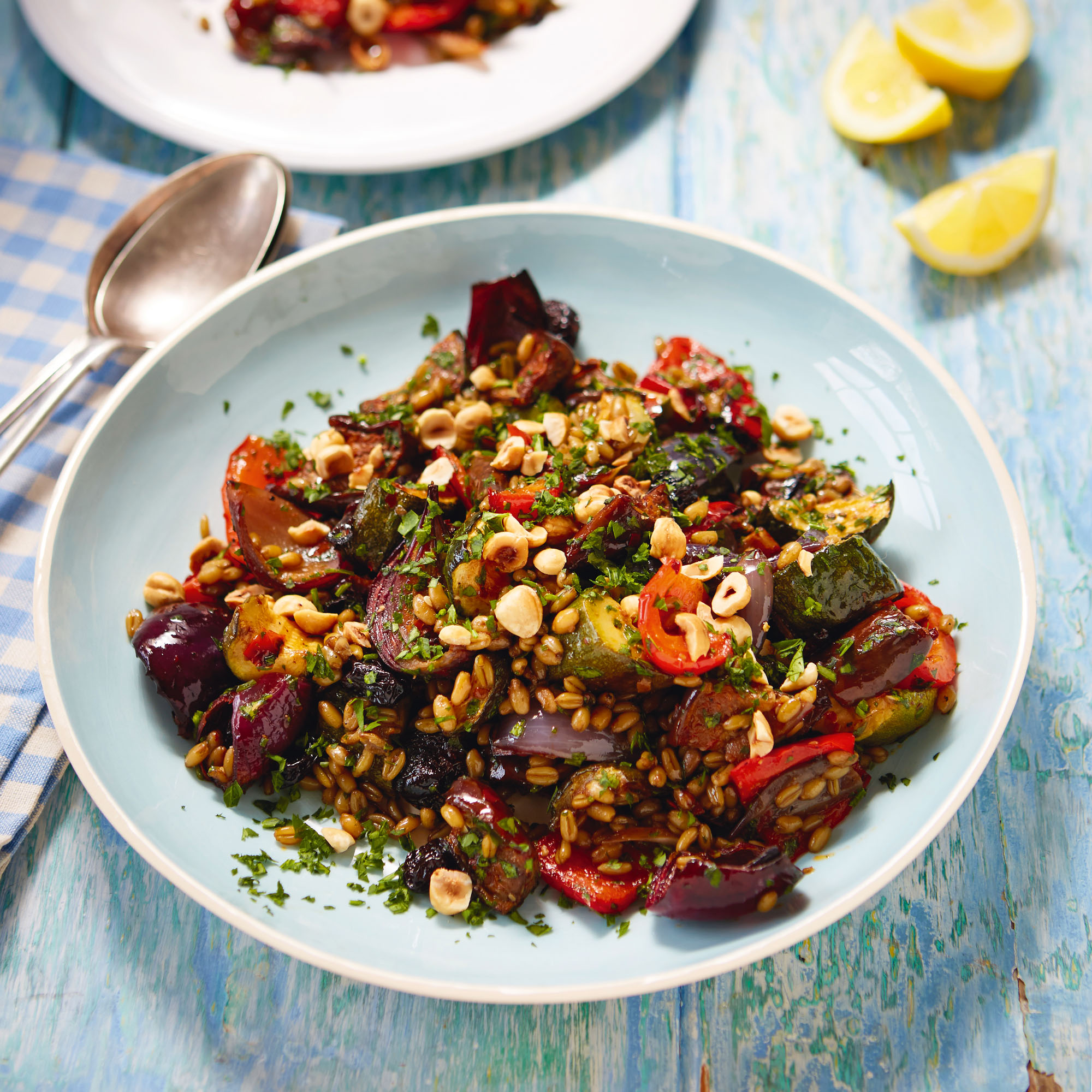 Freekeh With Harissa-Roasted Vegetables Freekeh With Harissa-Roasted Vegetables