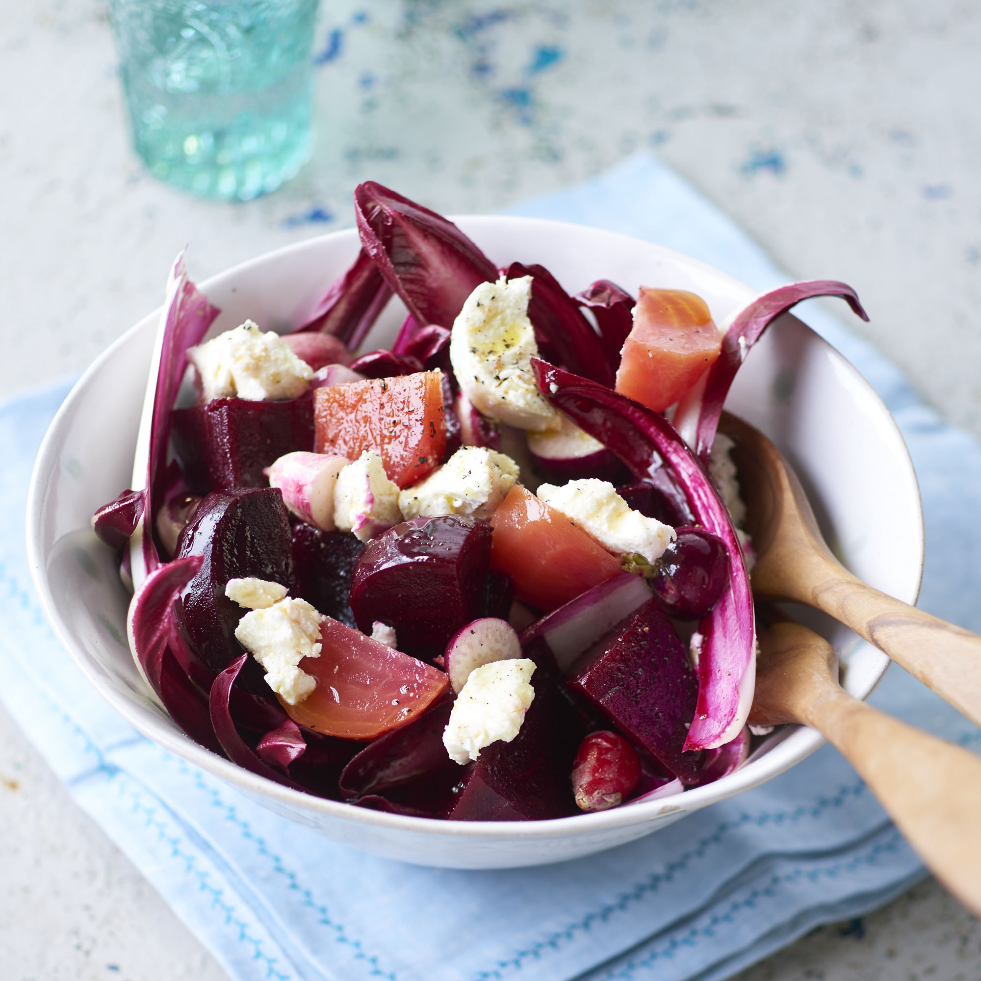 Home-Pickled Beetroot And Goats' Cheese Salad Home-Pickled Beetroot And Goats' Cheese Salad